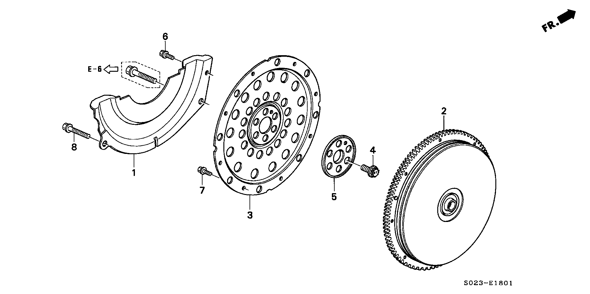 Diagram FLYWHEEL (CVT) for your 2022 Honda Civic   