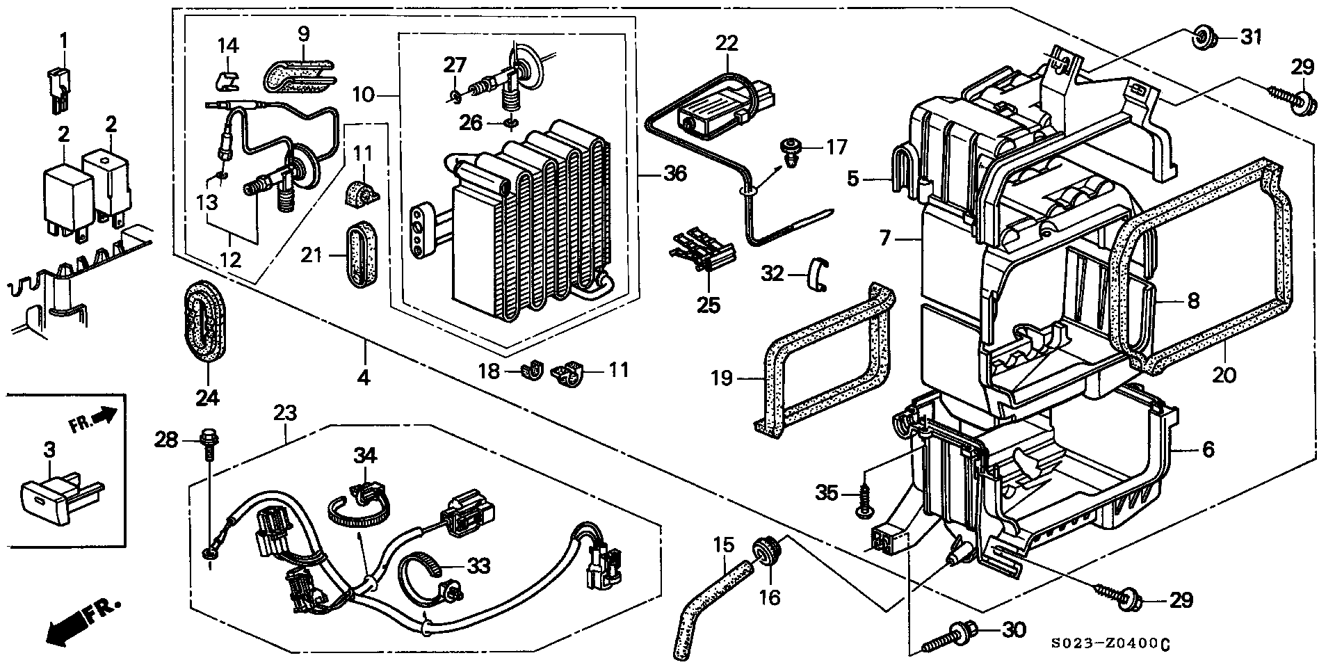 Full size assembly image of COOLING UNIT (1) (1/1)