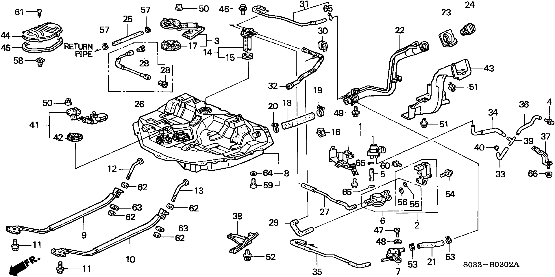 Diagram FUEL TANK (3) for your Honda