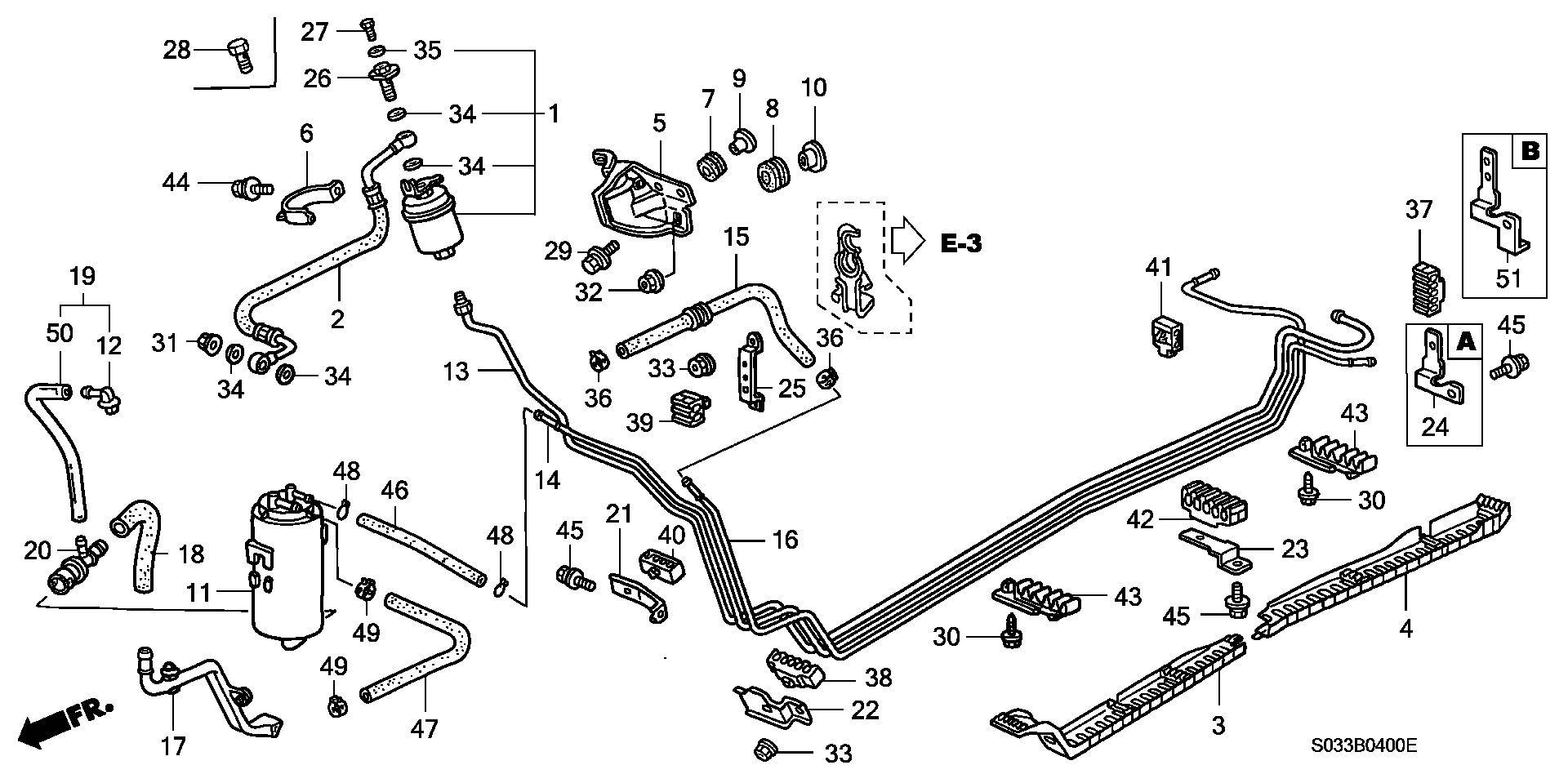 Diagram FUEL PIPE (1) for your Honda Civic Hatchback  