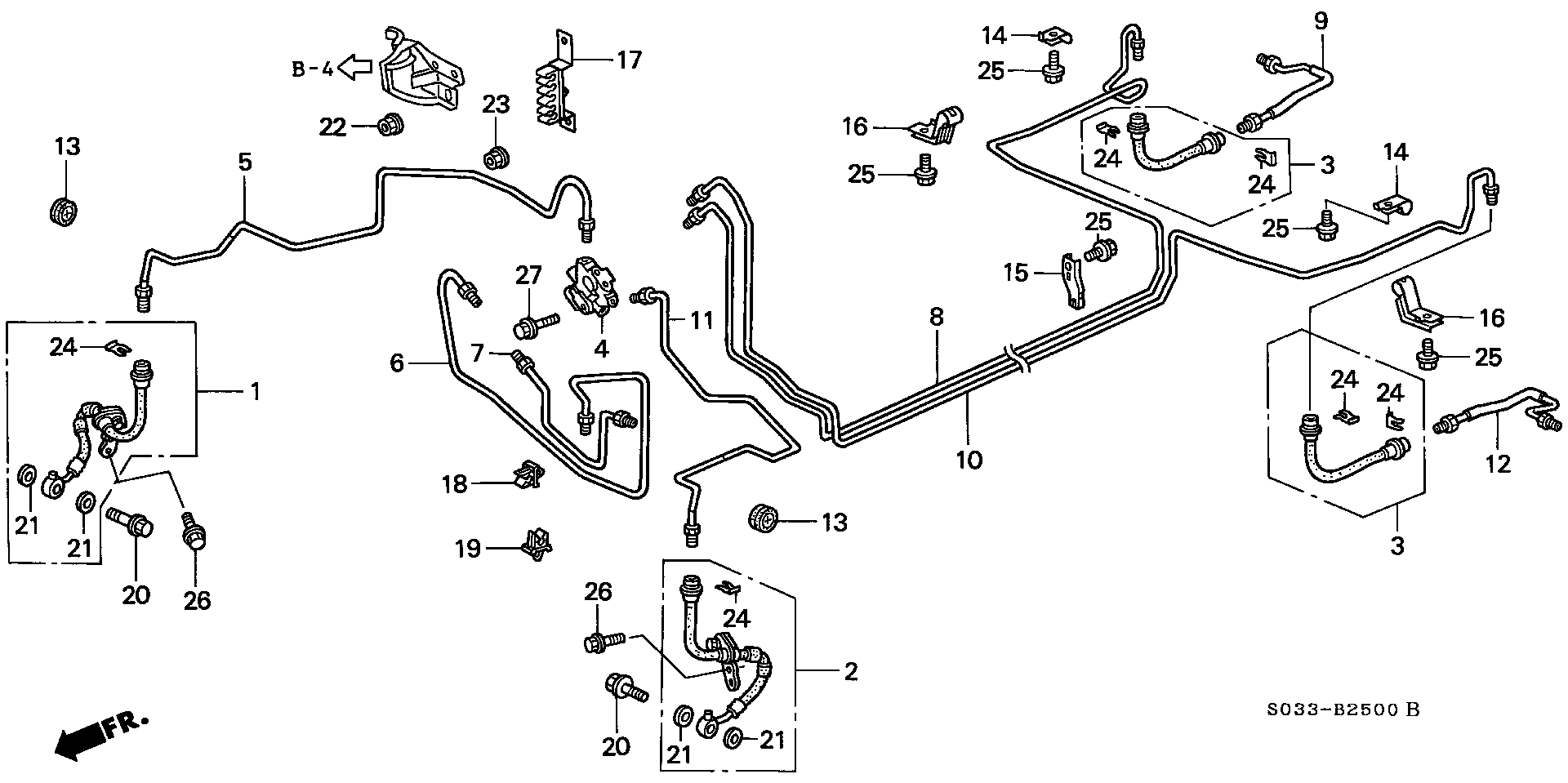 Diagram BRAKE LINES for your 2024 Honda Passport  BLACK EDITION/ 5D 