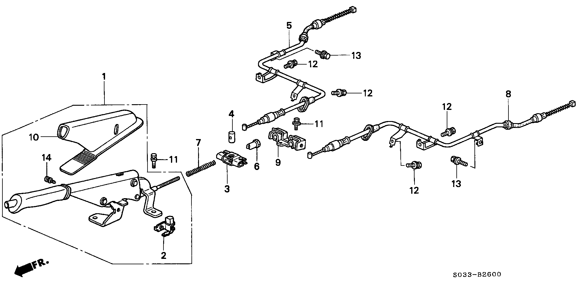 Full size assembly image of PARKING BRAKE (1/1)