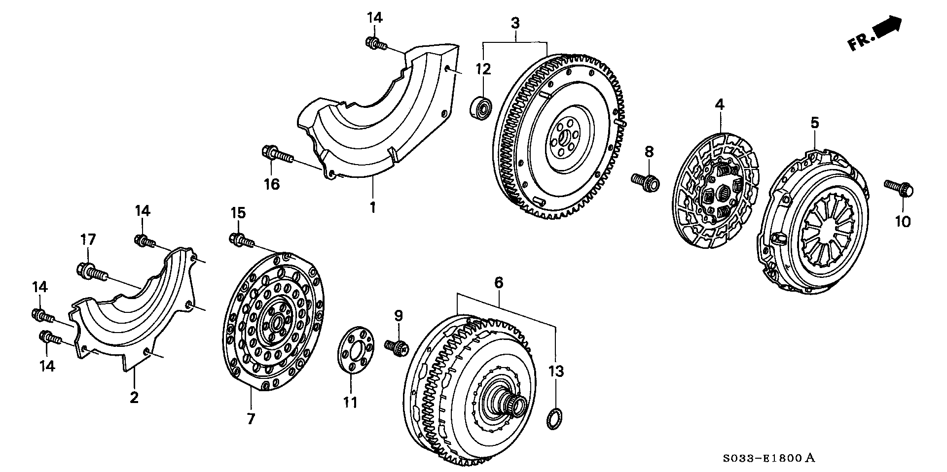 Diagram CLUTCH@TORQUE CONVERTER for your 2022 Honda Civic   