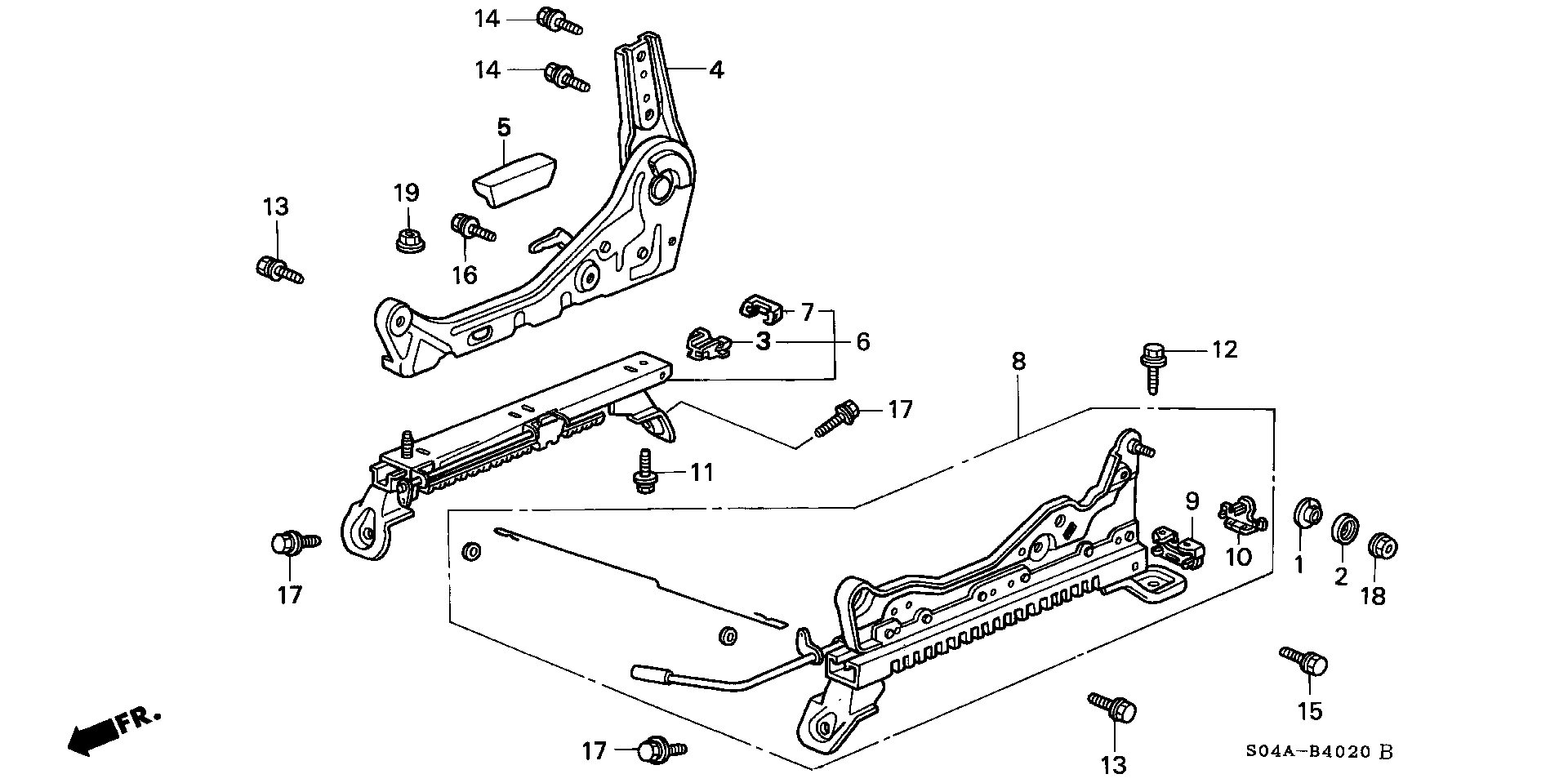 Full size assembly image of FRONT SEAT COMPONENTS (R.) (1/1)