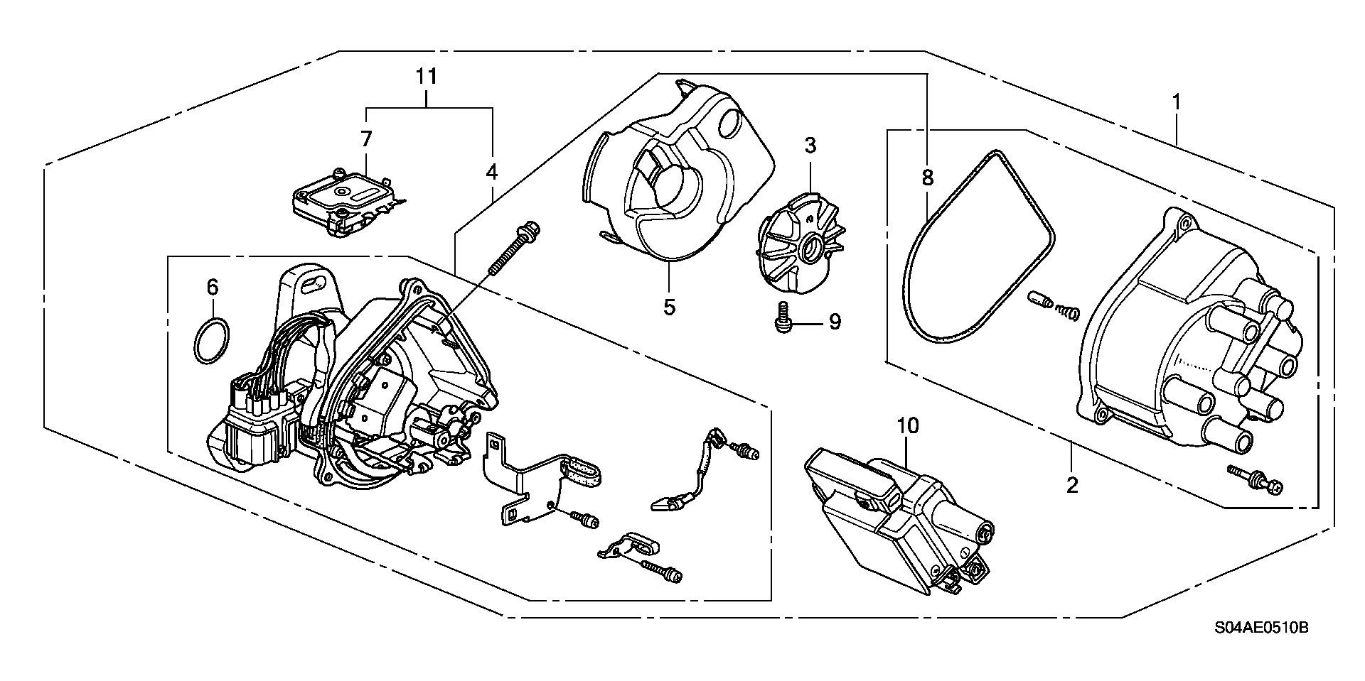 Full size assembly image of DISTRIBUTOR (TEC@WEASTEC) (1/1)