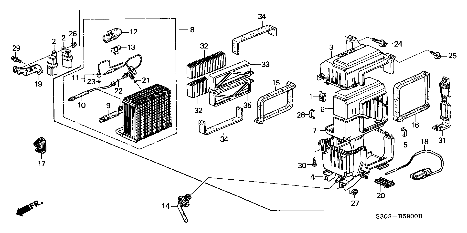 Diagram UNIT for your 1990 Honda Accord Coupe 2.2L MT LX 