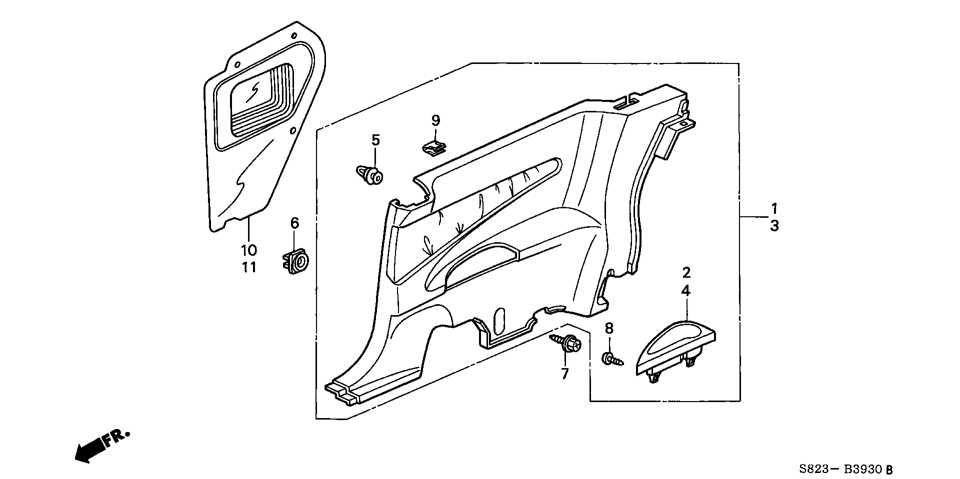 Full size assembly image of SIDE LINING (1/1)