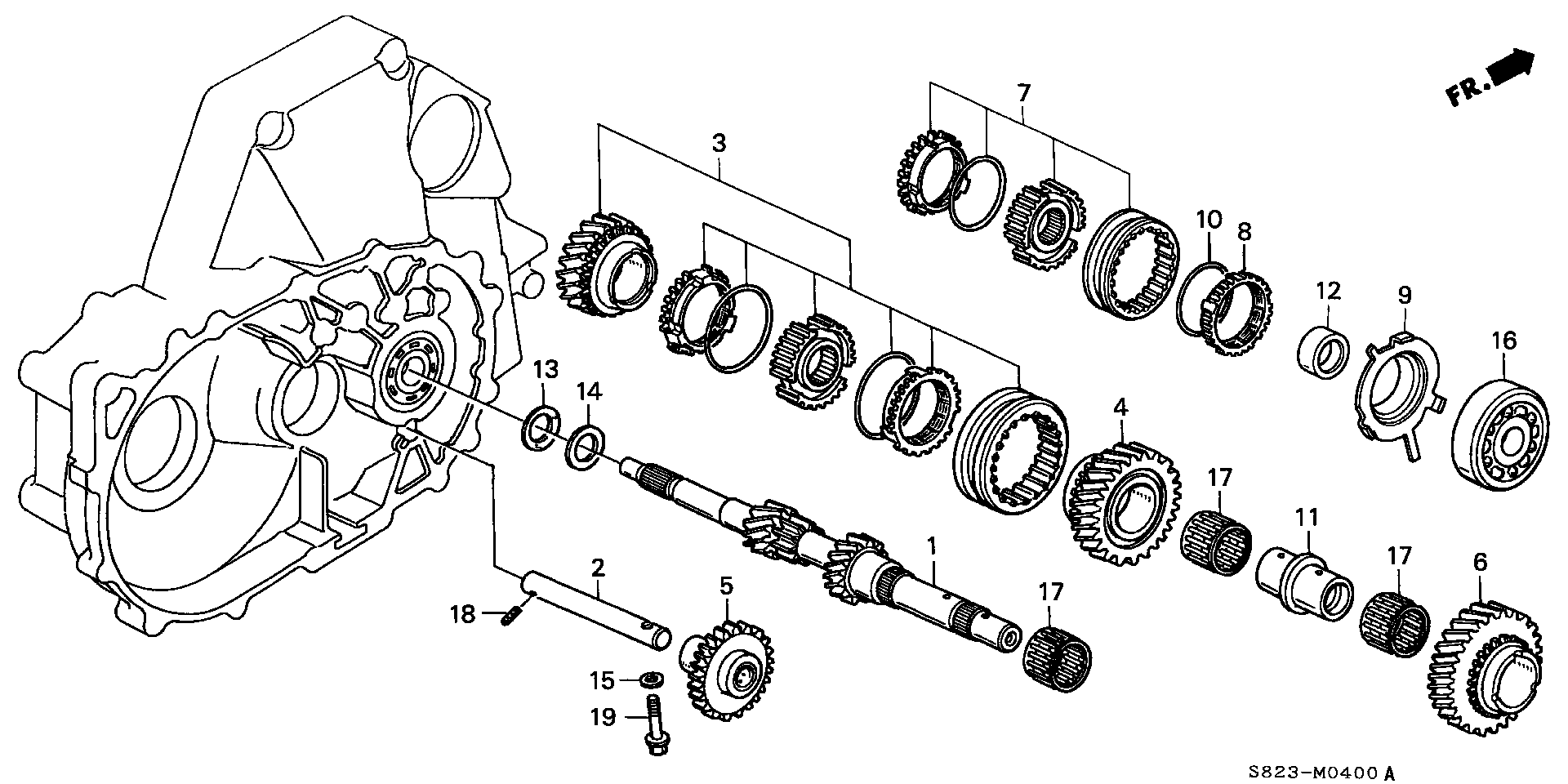 Diagram MAINSHAFT for your Honda Accord Coupe  