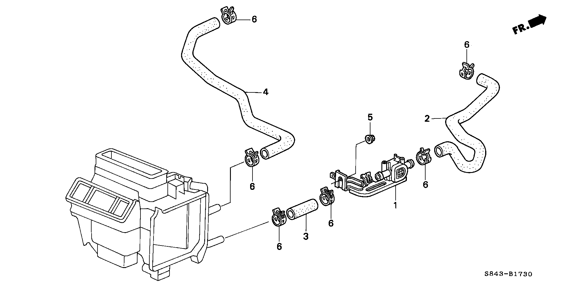Full size assembly image of WATER VALVE (1/1)