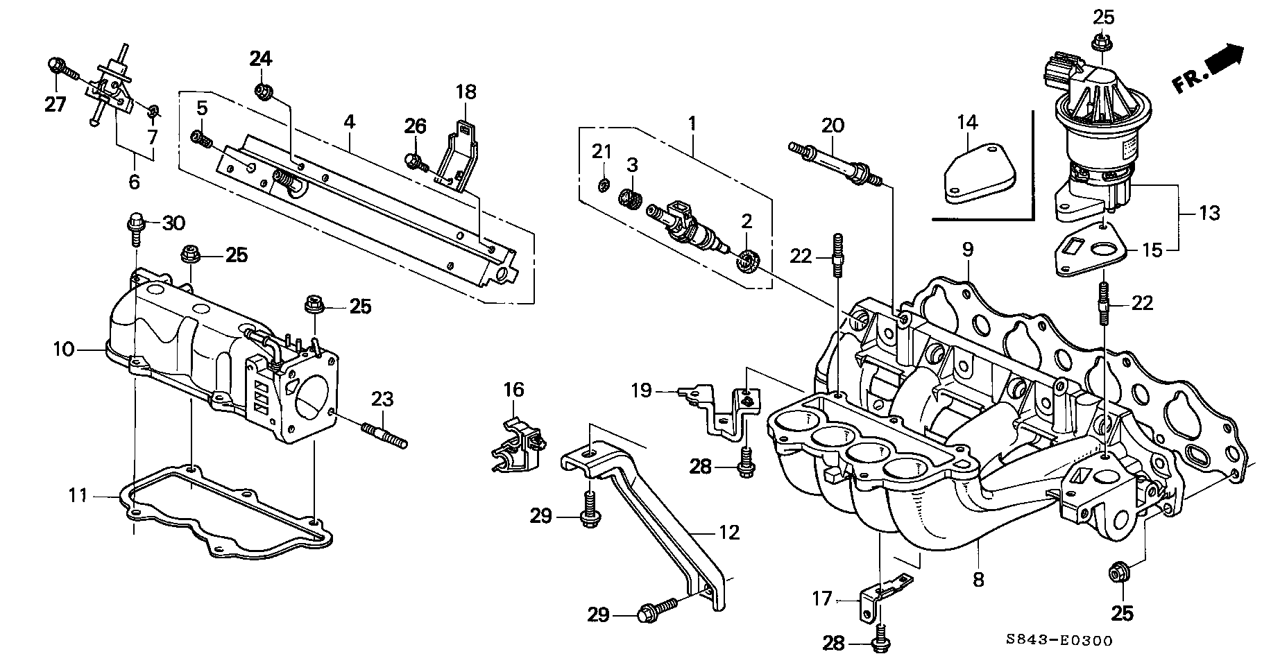 Diagram INTAKE MANIFOLD for your Honda Accord  