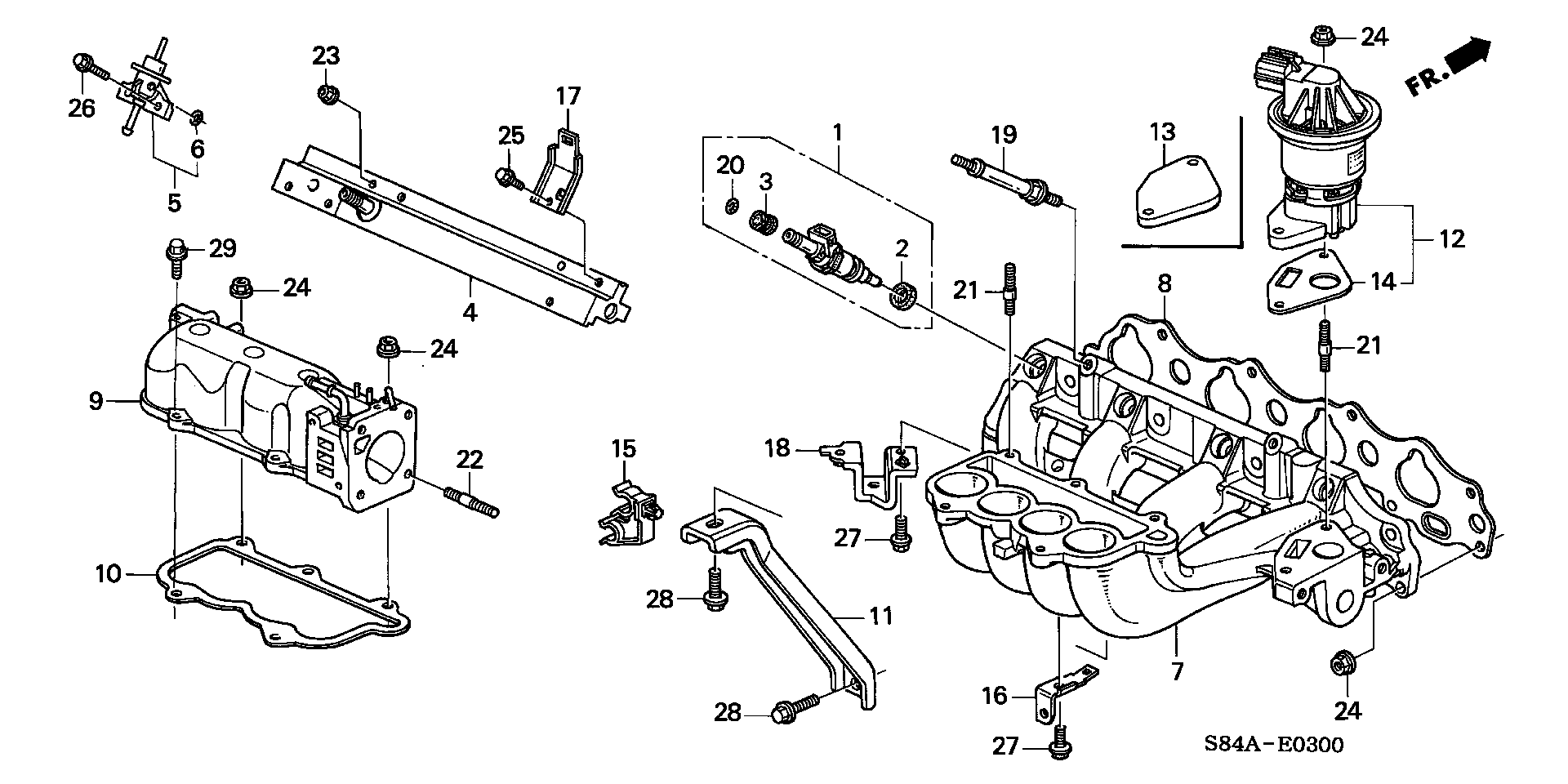 Diagram INTAKE MANIFOLD for your Honda Accord  