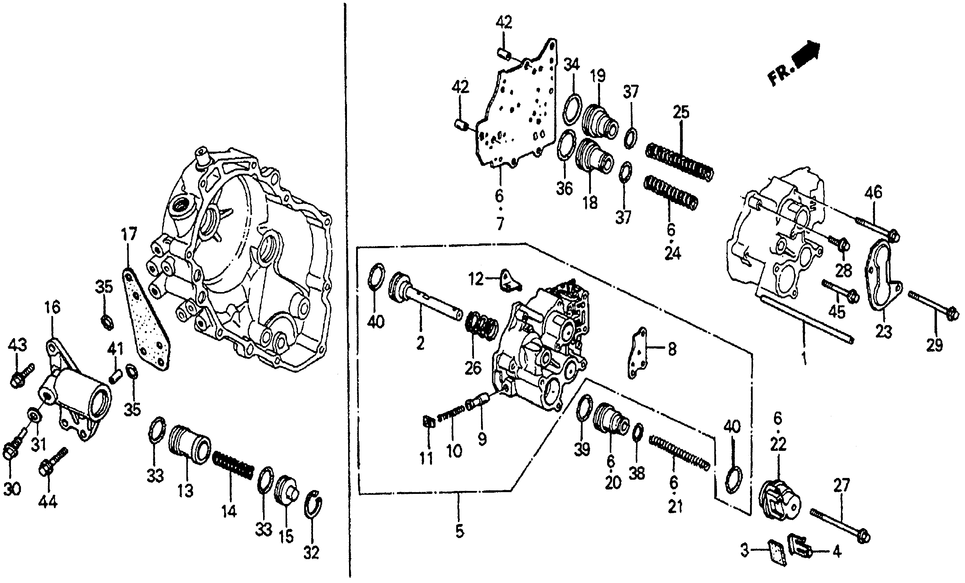 Diagram SERVO BODY (DX) for your Honda