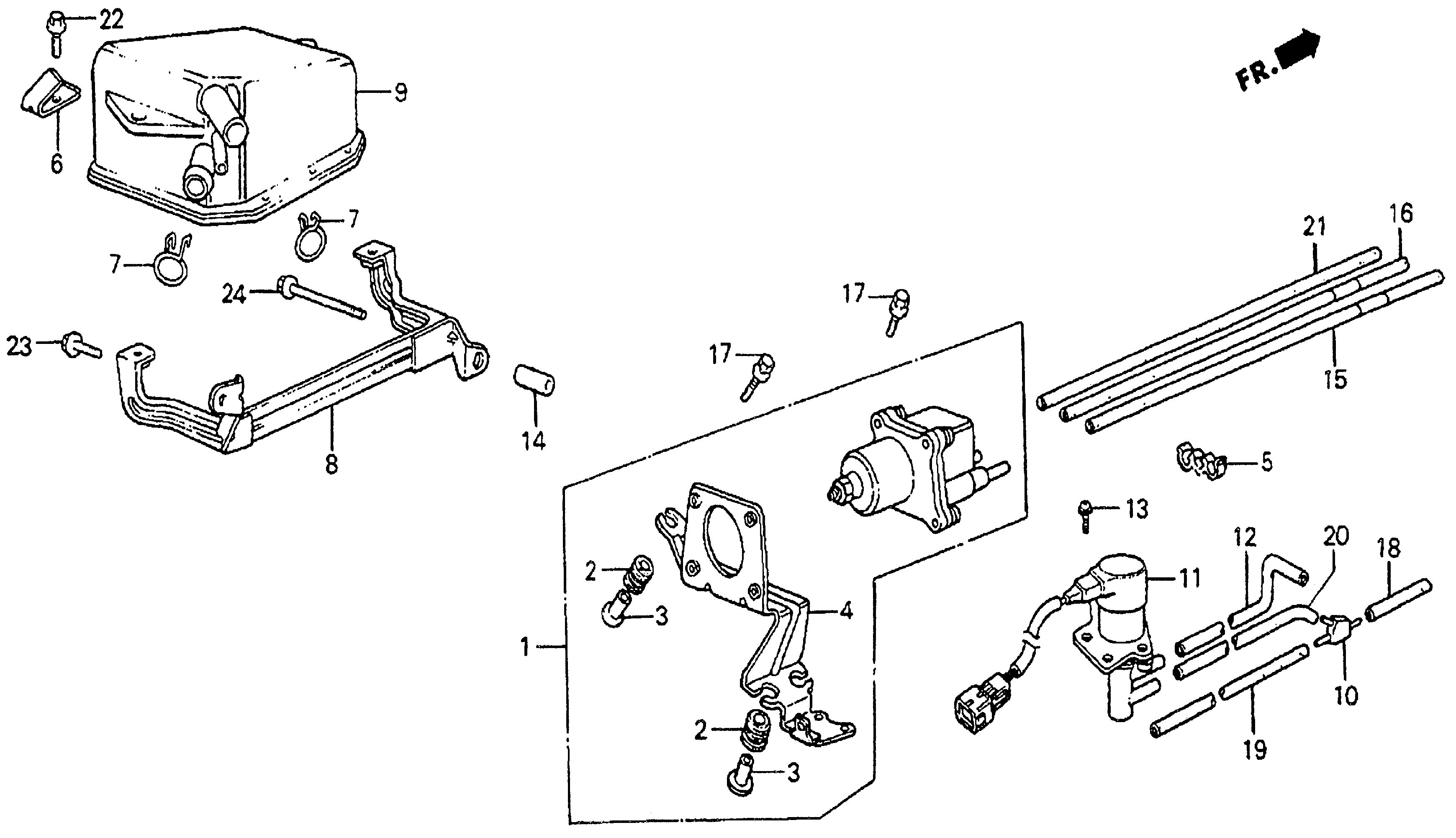 Diagram AIR JET CONTROL (DX) for your 1997 Honda Civic   