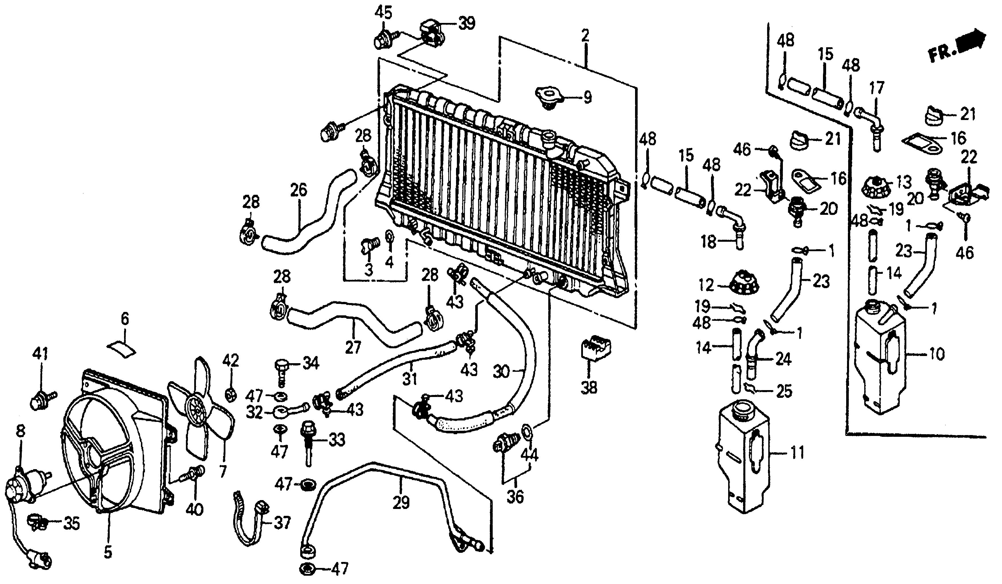 Diagram RADIATOR (SI) for your 2007 Honda Accord   