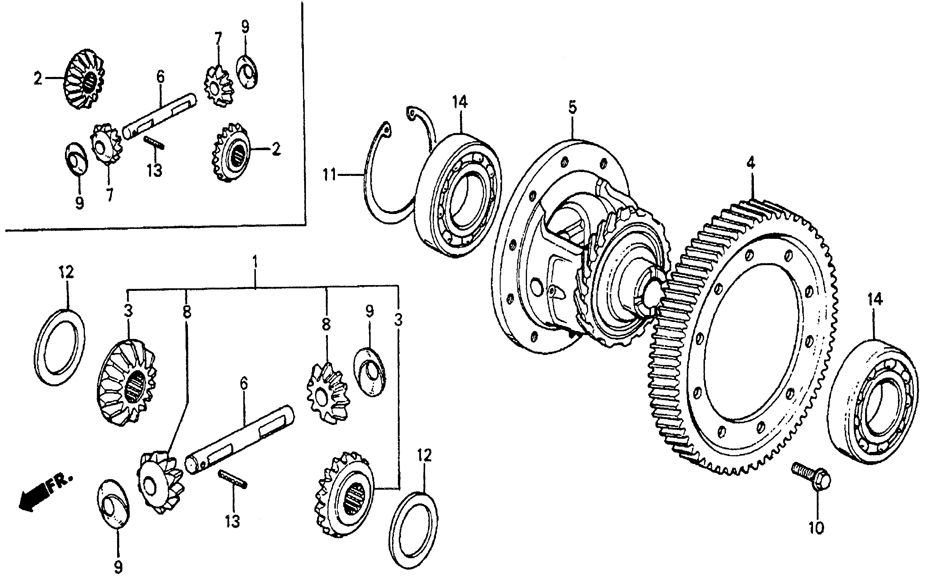 Diagram DIFFERENTIAL for your 2008 Honda Accord   