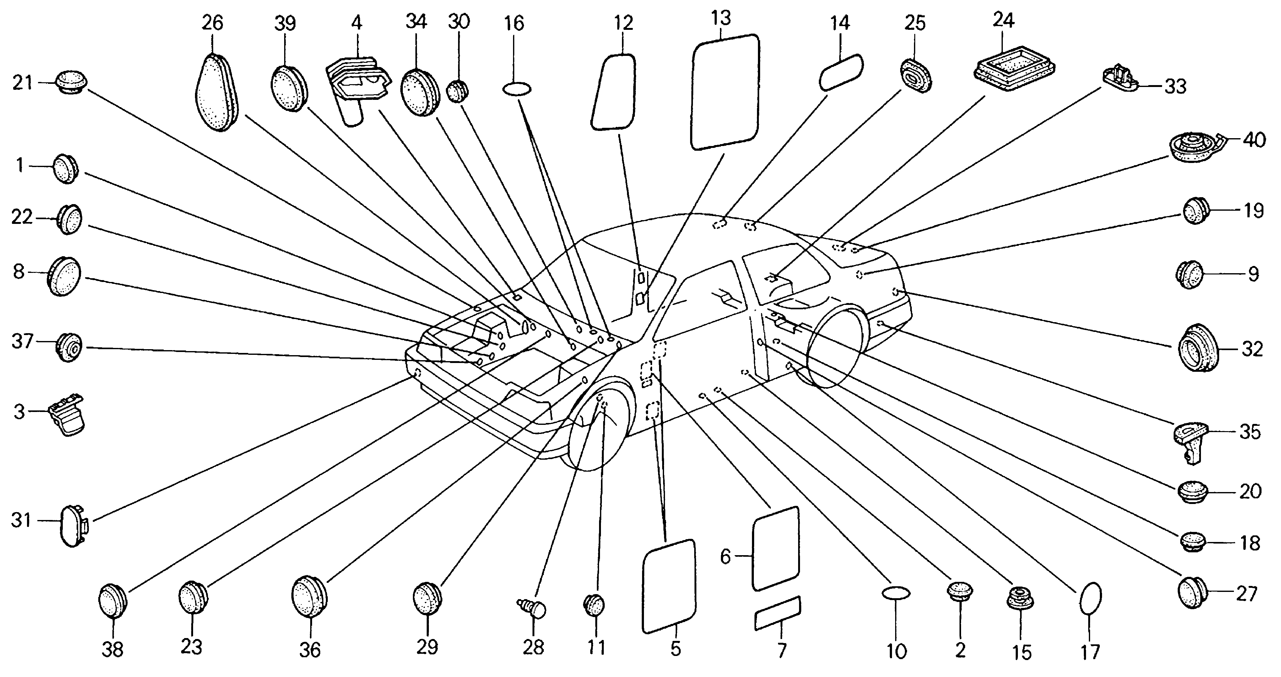 Diagram GROMMET@PLUG for your 2023 Honda Accord   