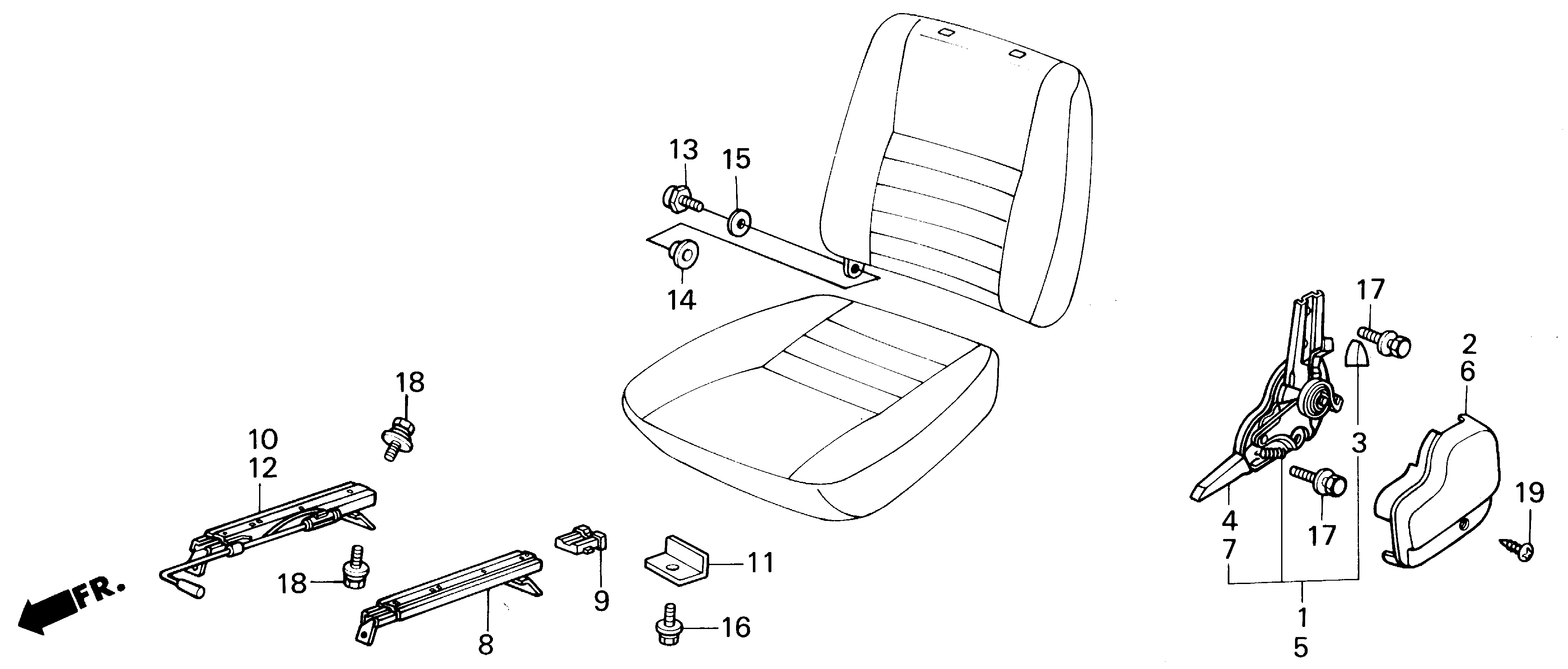 Full size assembly image of FRONT SEAT COMPONENTS (1/1)