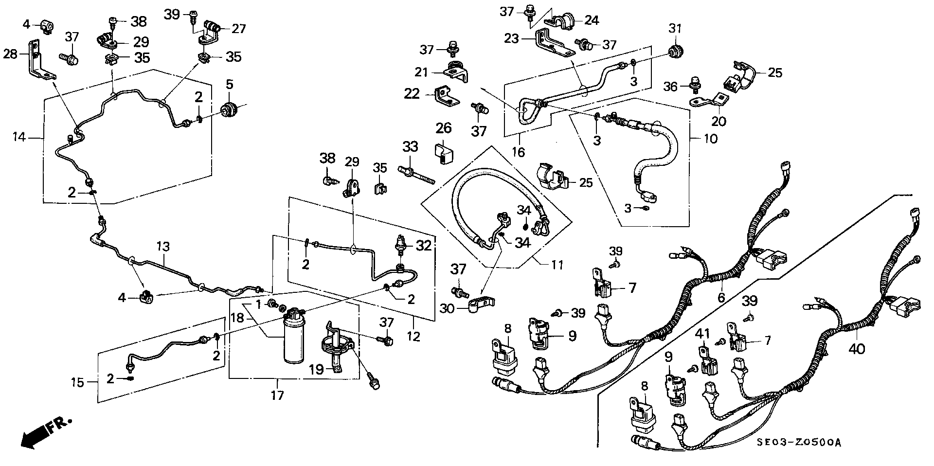 Diagram HOSES@PIPES for your Honda