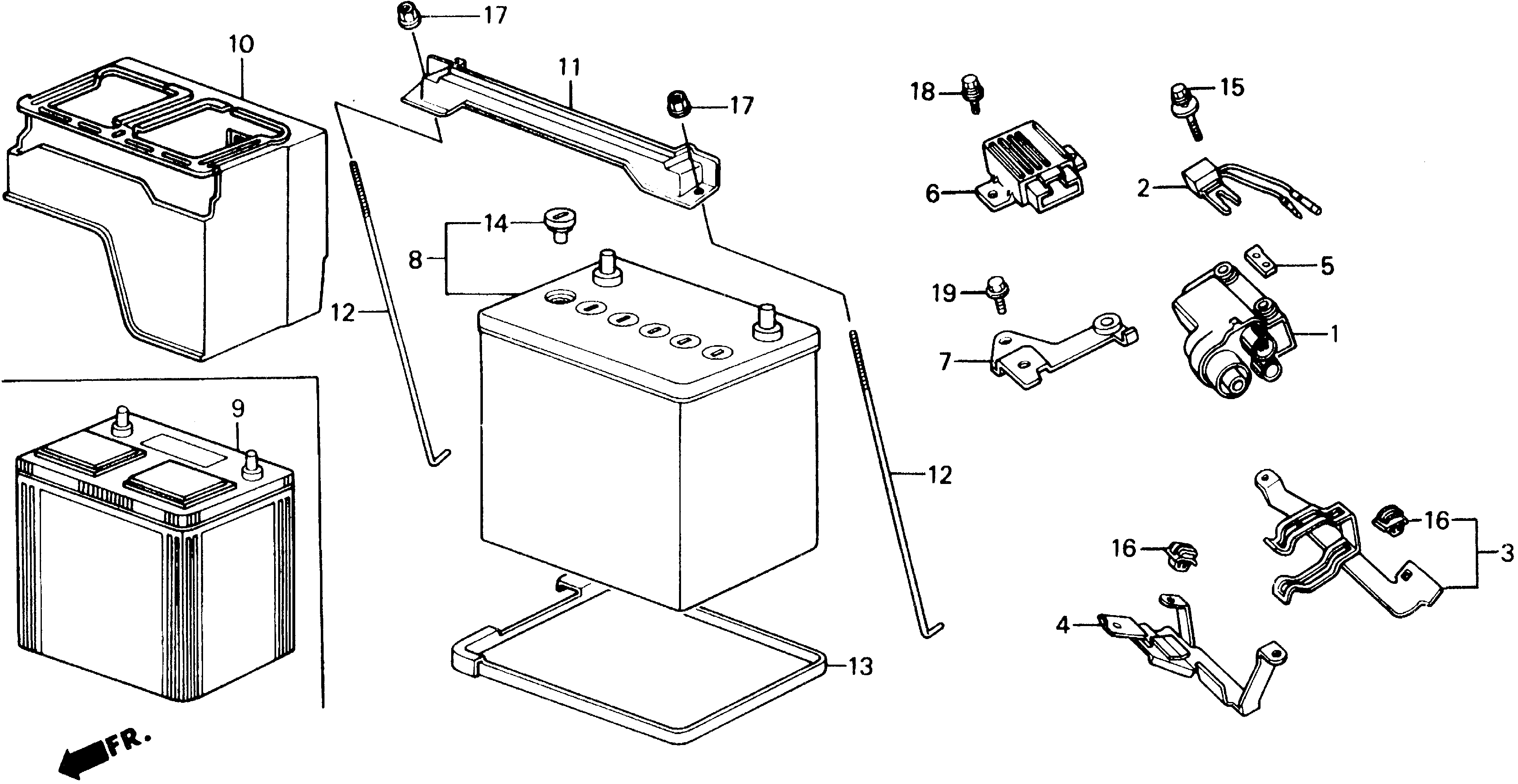 Diagram IGNITION COIL@BATTERY for your 1990 Honda Accord Coupe 2.2L MT LX 