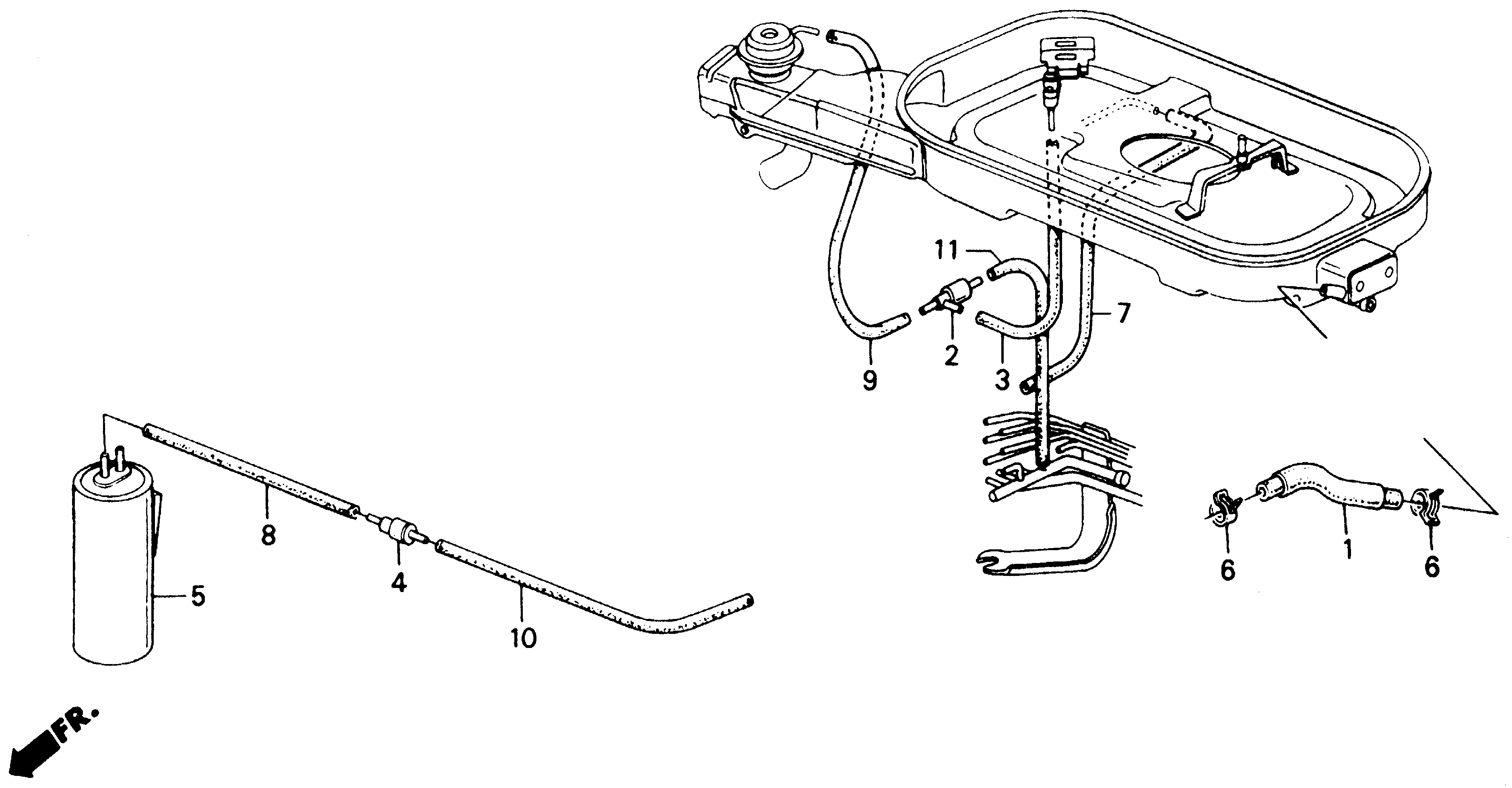 Diagram AIR CLEANER TUBING for your 1989 Honda Accord Coupe 2.0L MT DX 