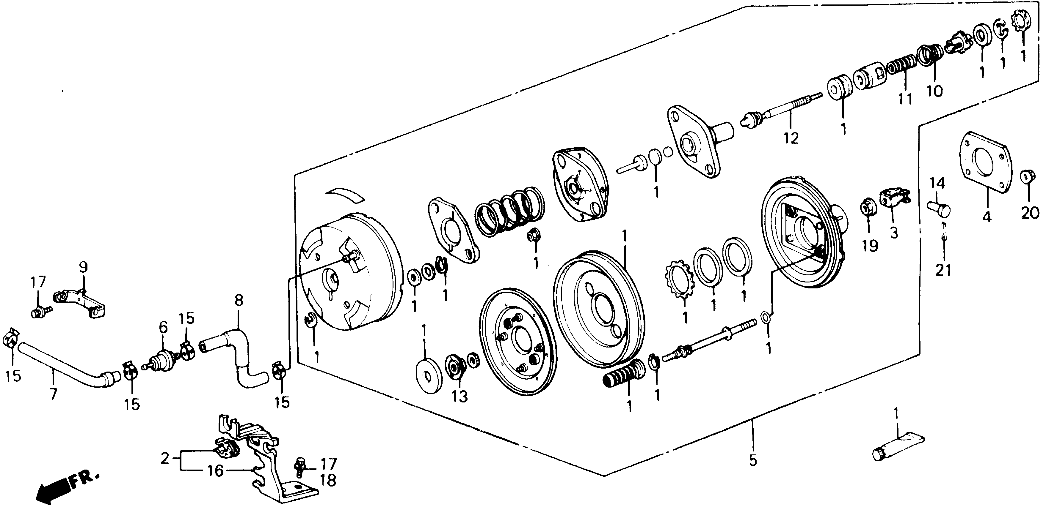 Diagram MASTER POWER for your 1989 Honda Accord Coupe 2.0L MT DX 