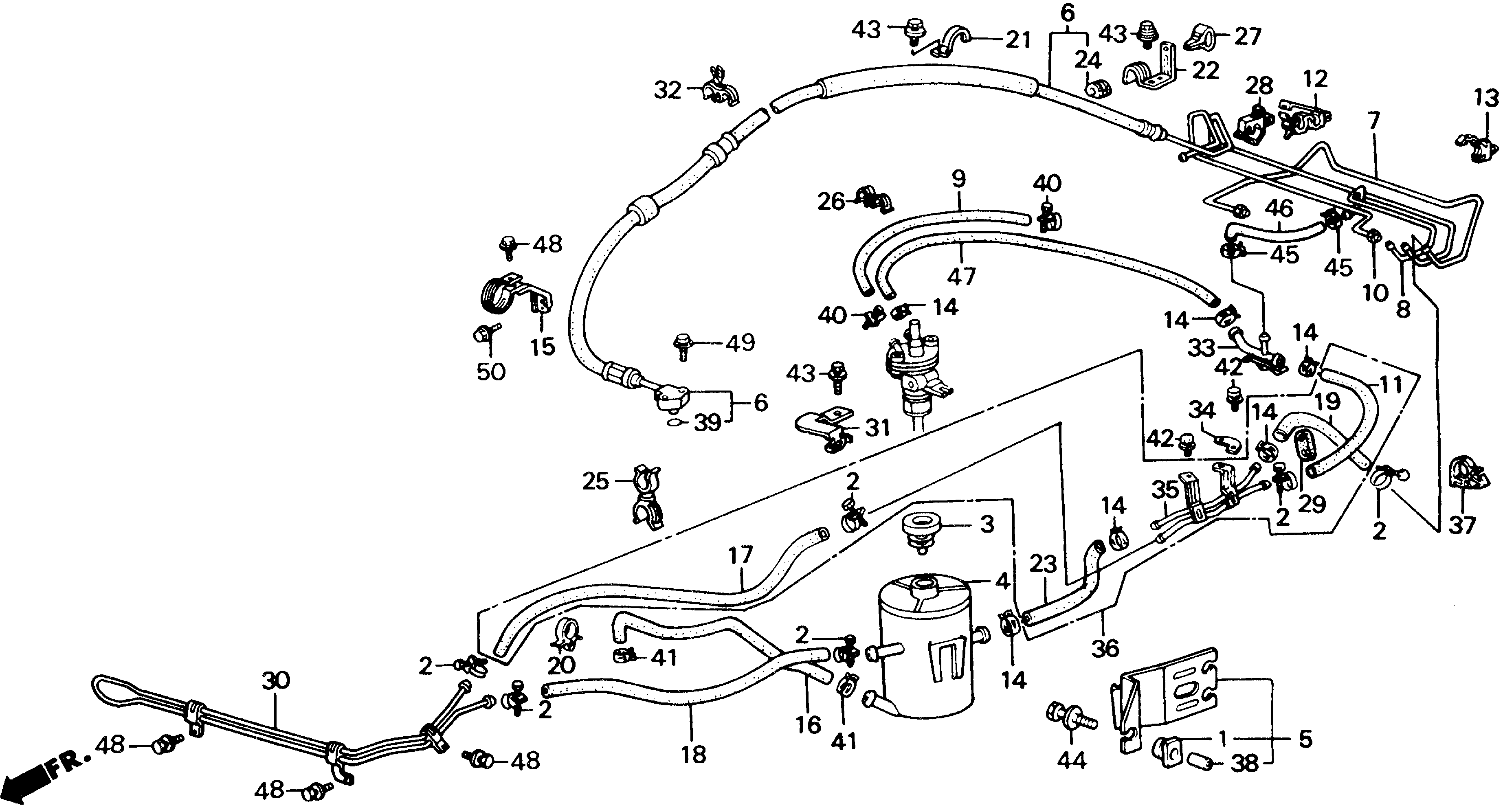 Diagram P.S. PIPES for your 1989 Honda Accord Coupe 2.0L MT DX 