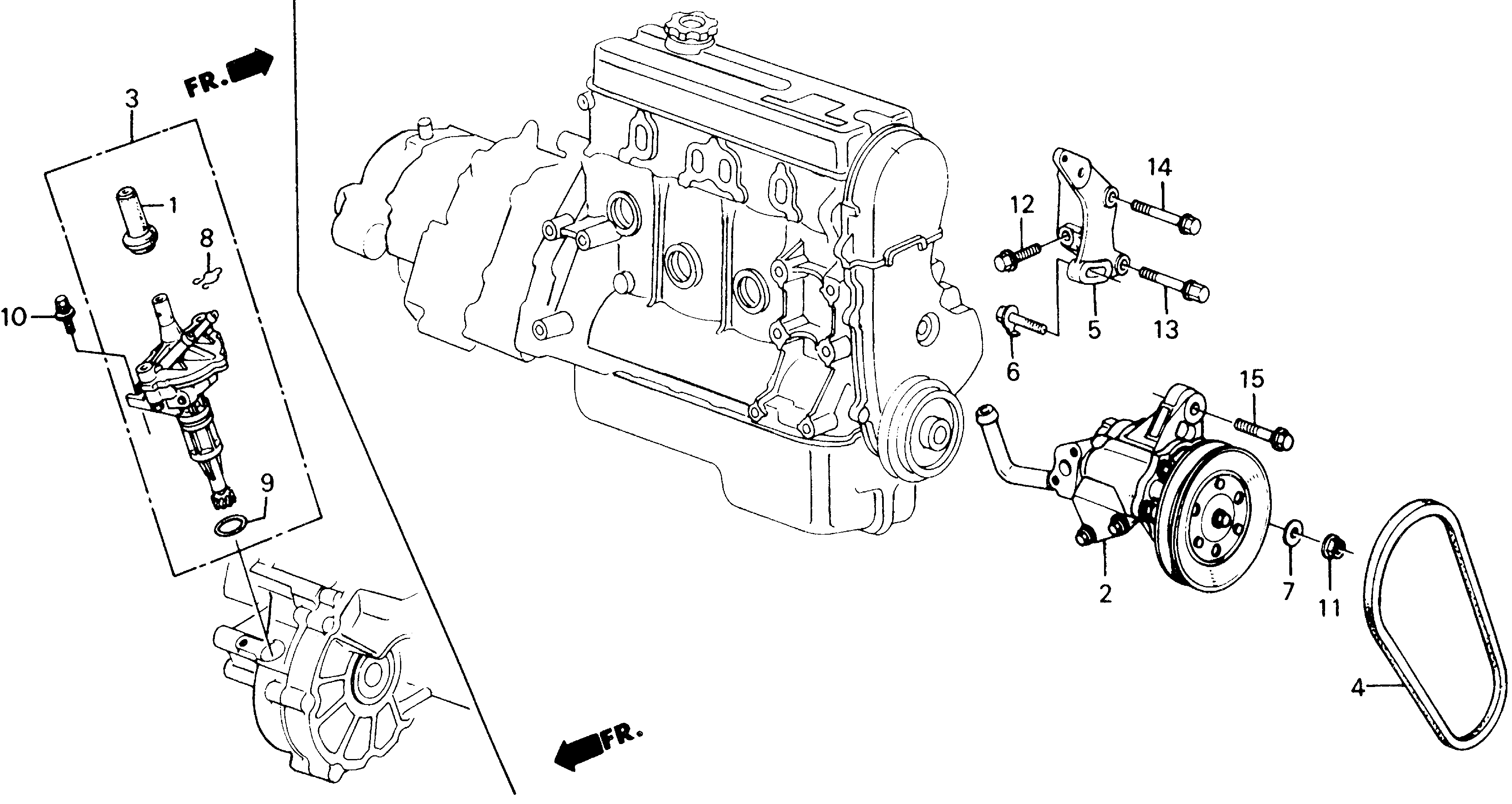 Diagram P.S. PUMP@SPEED SENSOR for your 1989 Honda Accord Coupe 2.0L MT DX 