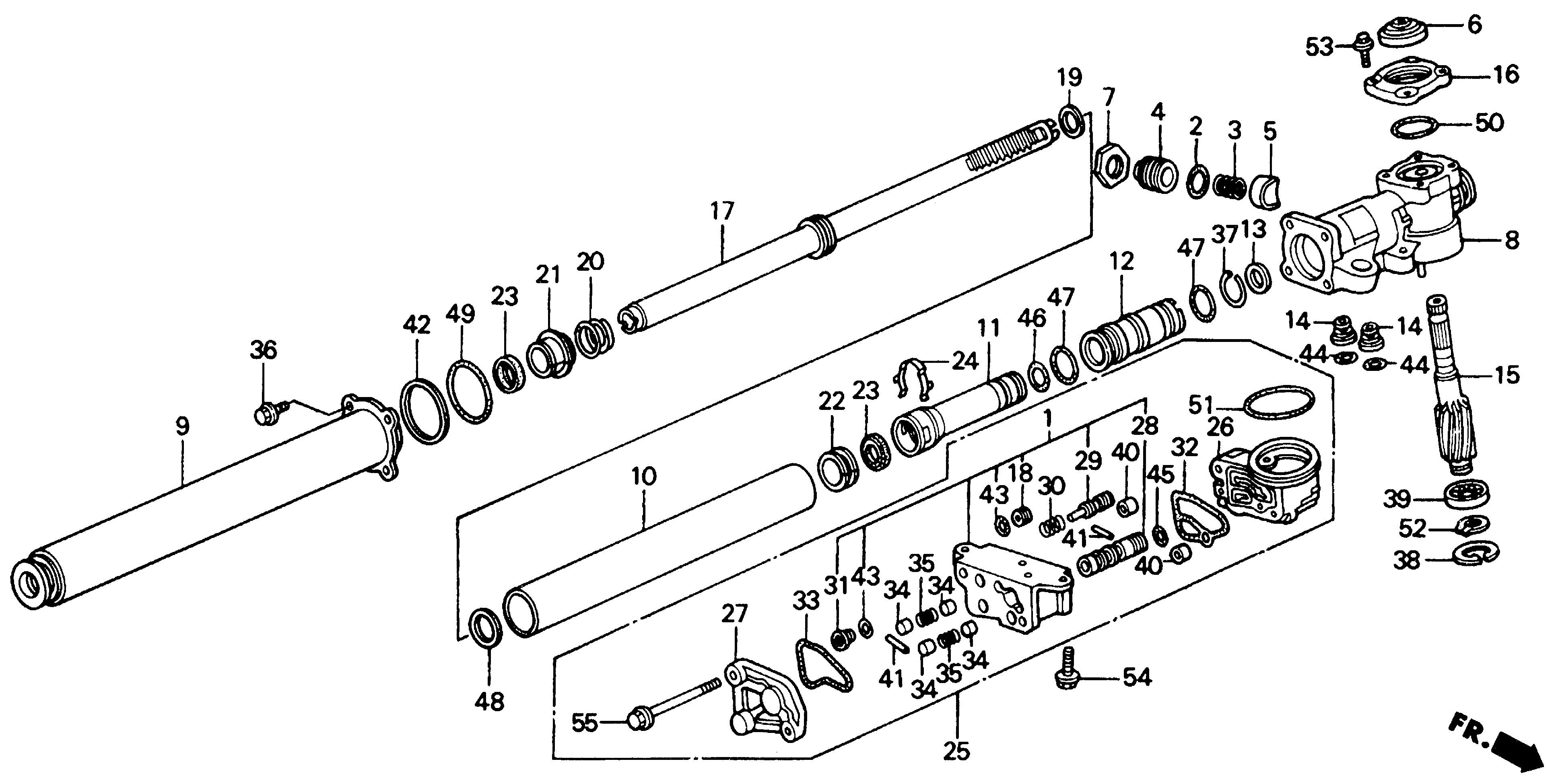 Diagram P.S. GEAR BOX COMPONENTS for your 2024 Honda Accord   