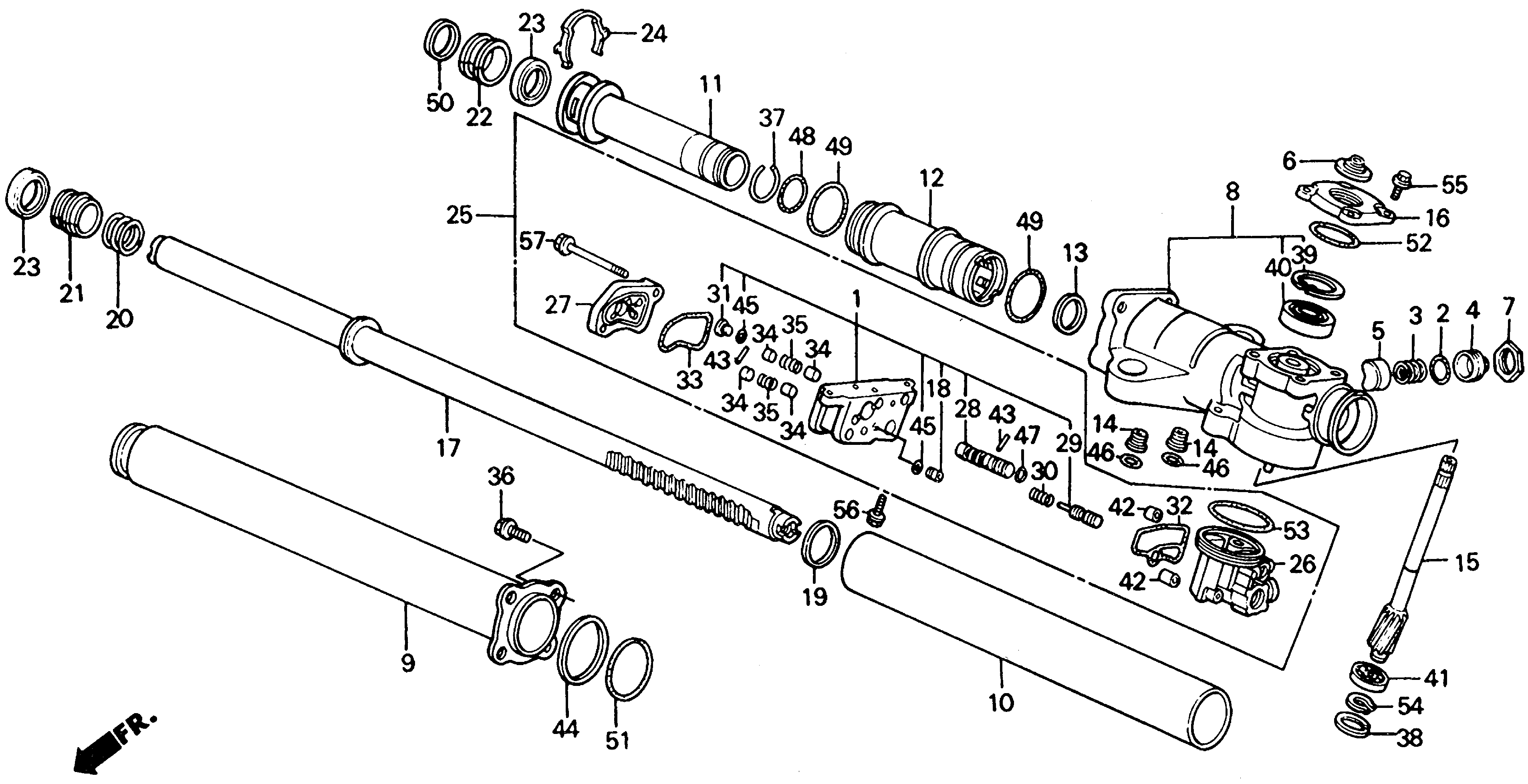 Diagram P.S. GEAR BOX COMPONENTS for your 2024 Honda Accord   