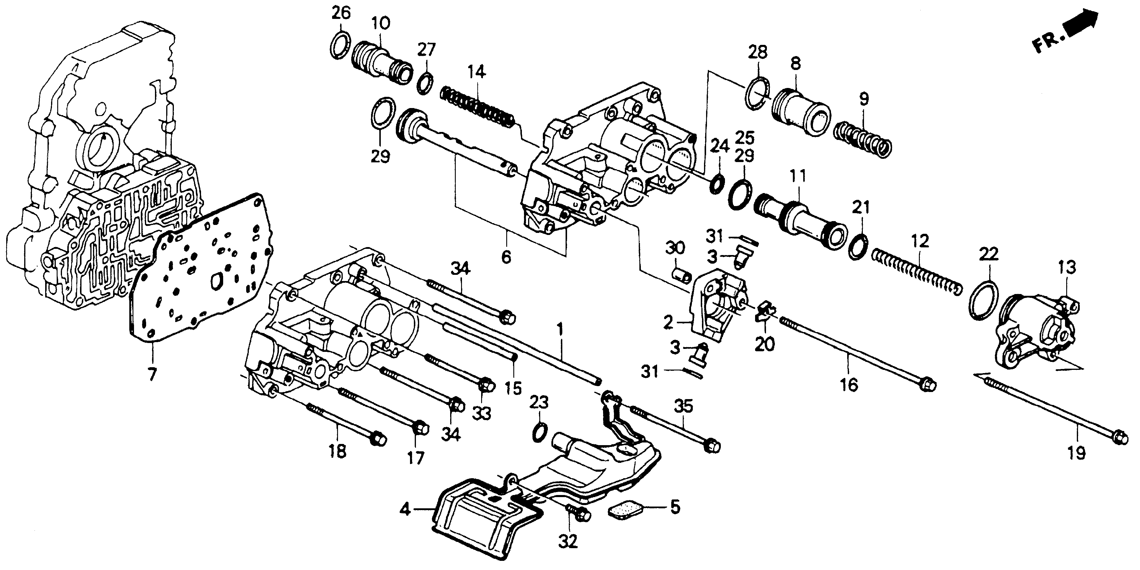 Diagram SERVO BODY for your Honda Accord Coupe  