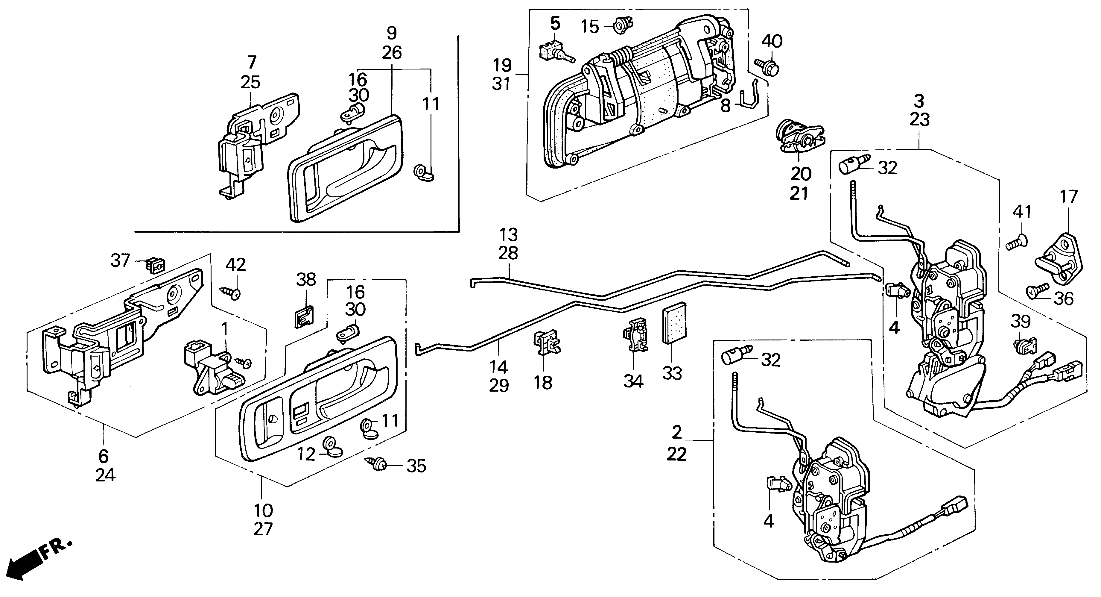 Diagram DOOR LOCK for your 2006 Honda Accord Coupe   