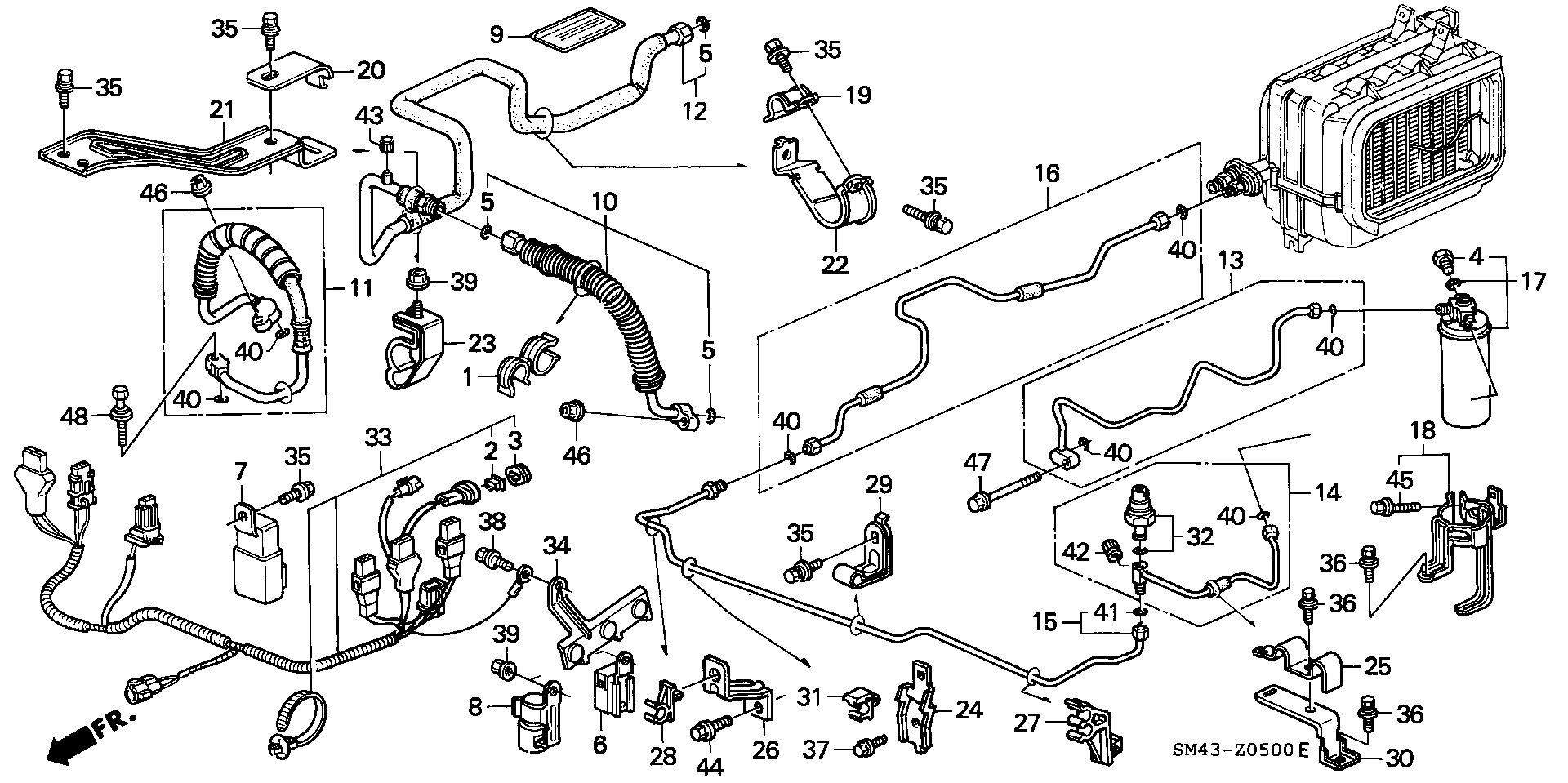 Diagram HOSES@PIPES for your Honda