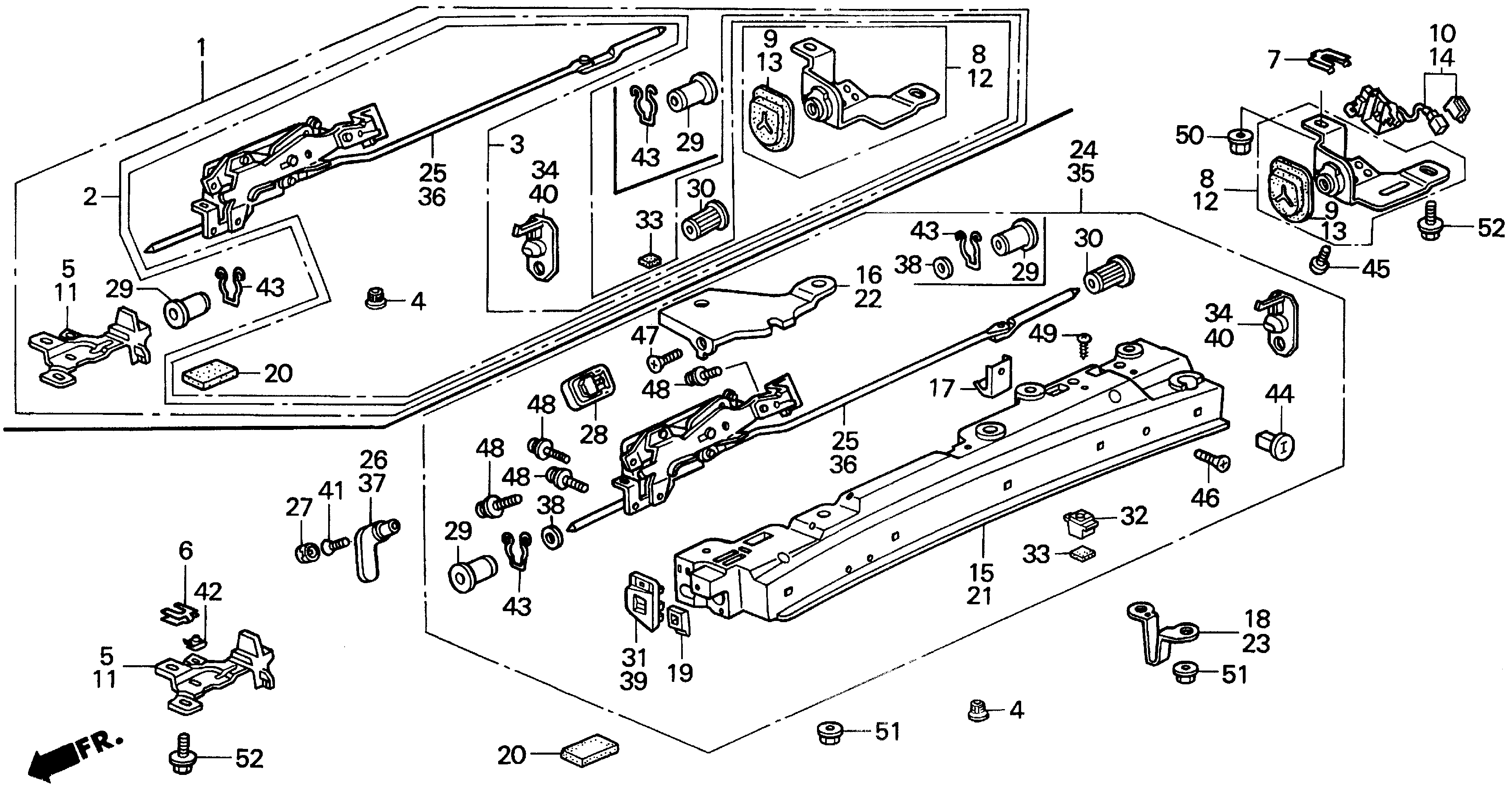 Diagram ROOF SIDE LOCK for your 1980 Honda Civic Hatchback   