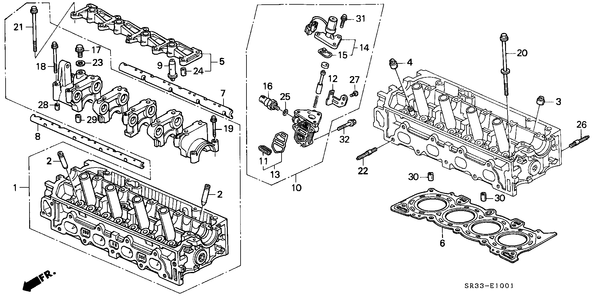 Diagram CYLINDER HEAD (2) for your Honda Civic Hatchback  