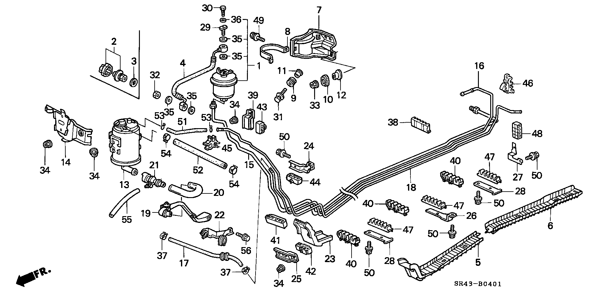 Diagram FUEL PIPE (2) for your Honda Civic  