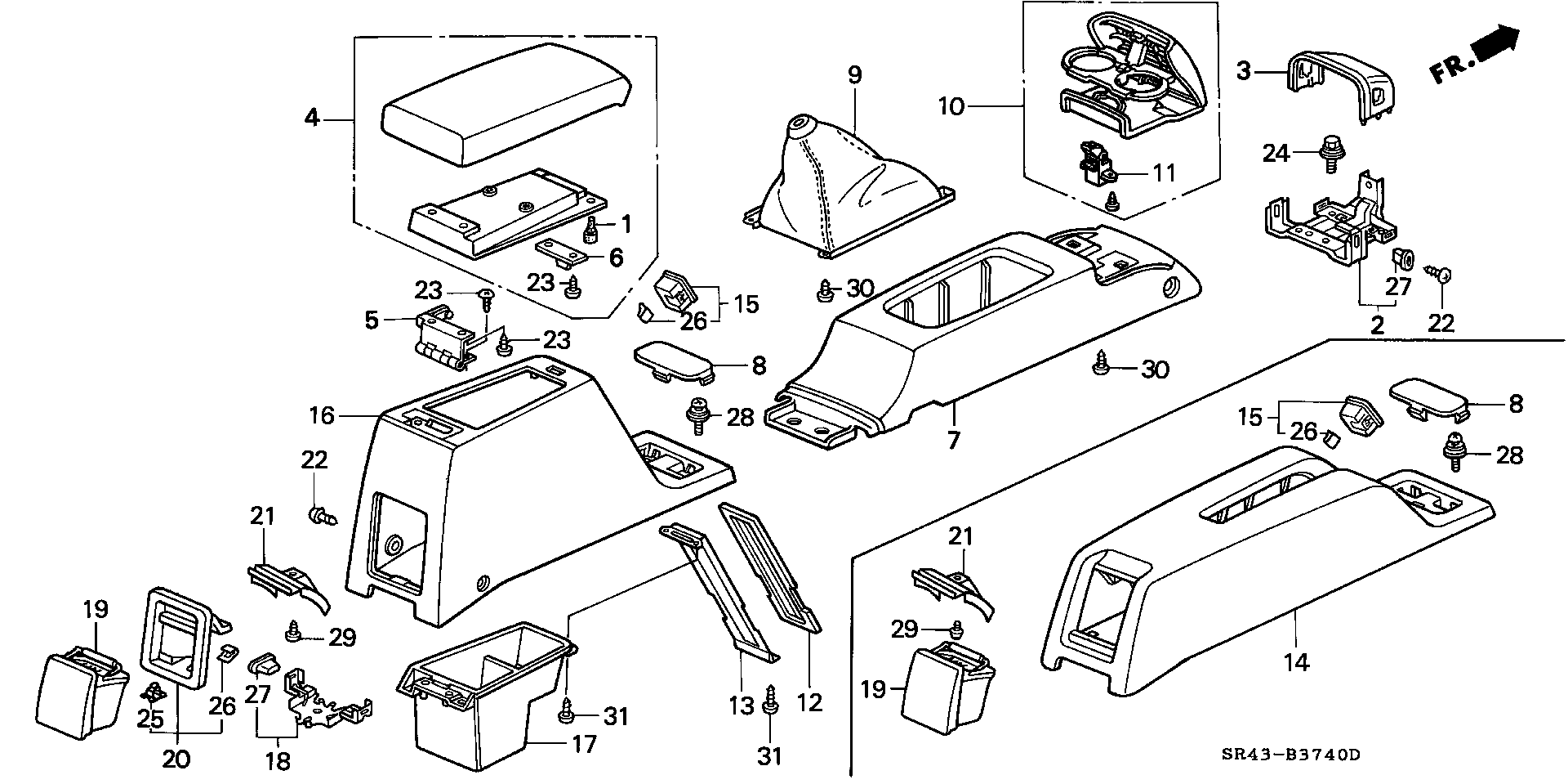 Full size assembly image of CONSOLE (1/1)