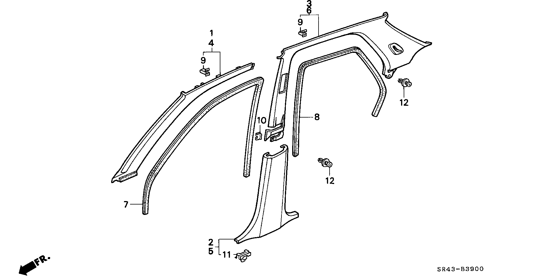 Full size assembly image of PILLAR GARNISH (1/1)