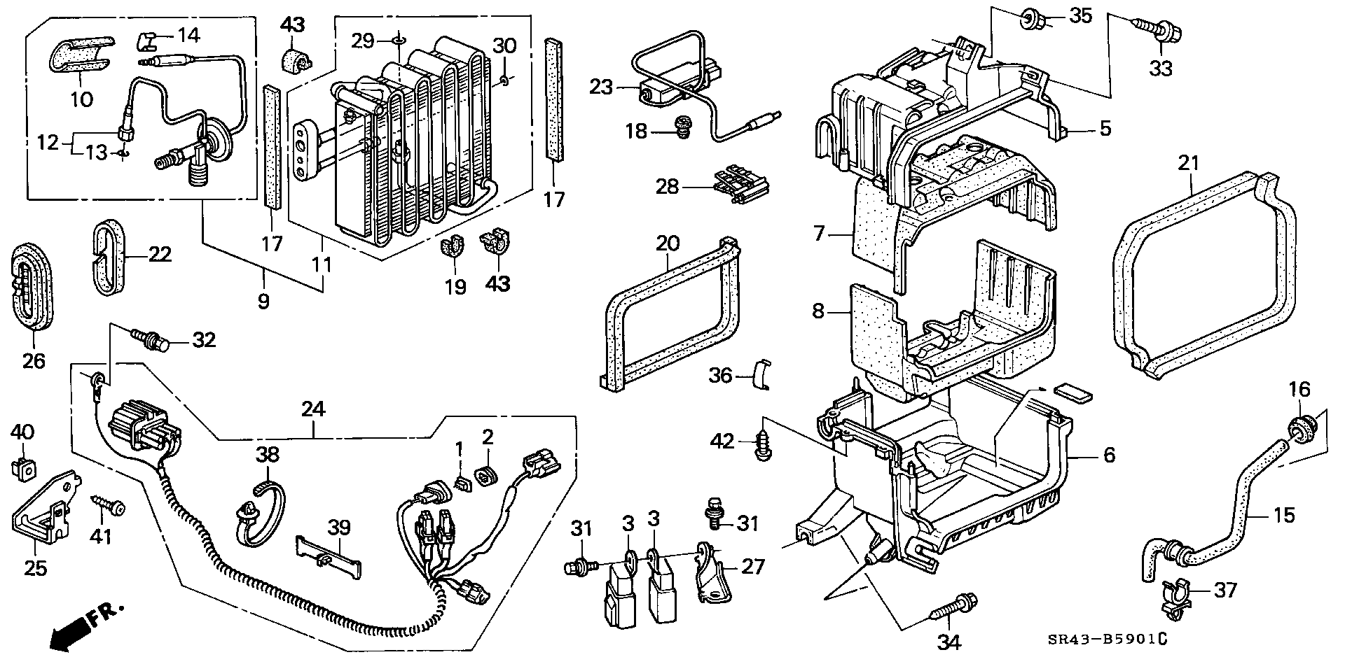 80430-SR1-A12 - Honda Thermostat, air conditioner | Honda Parts Center ...