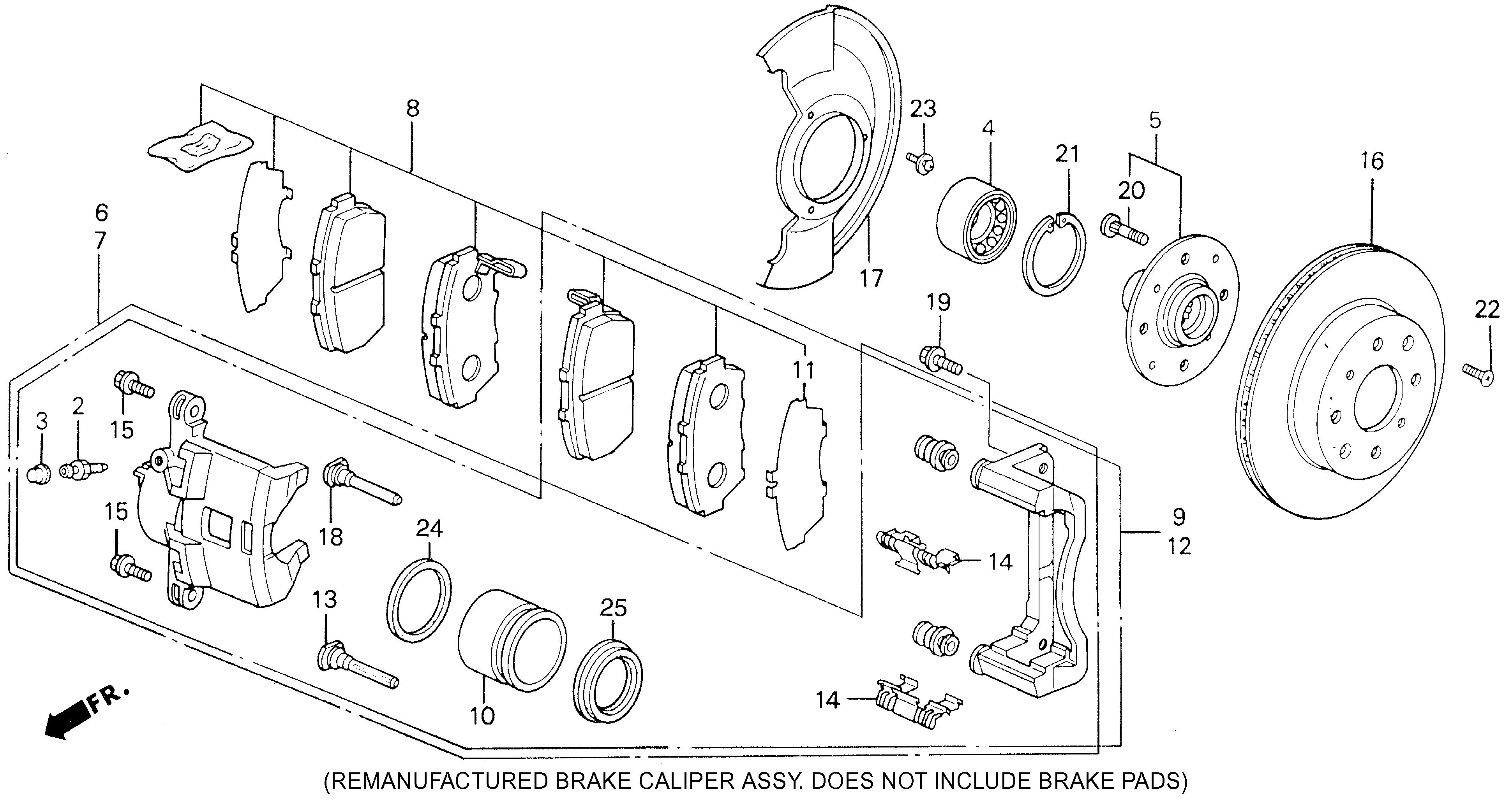 Diagram FRONT BRAKE (3) for your Honda