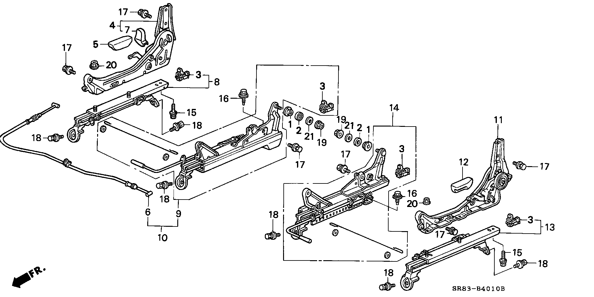 Full size assembly image of FRONT SEAT COMPONENTS (1/1)