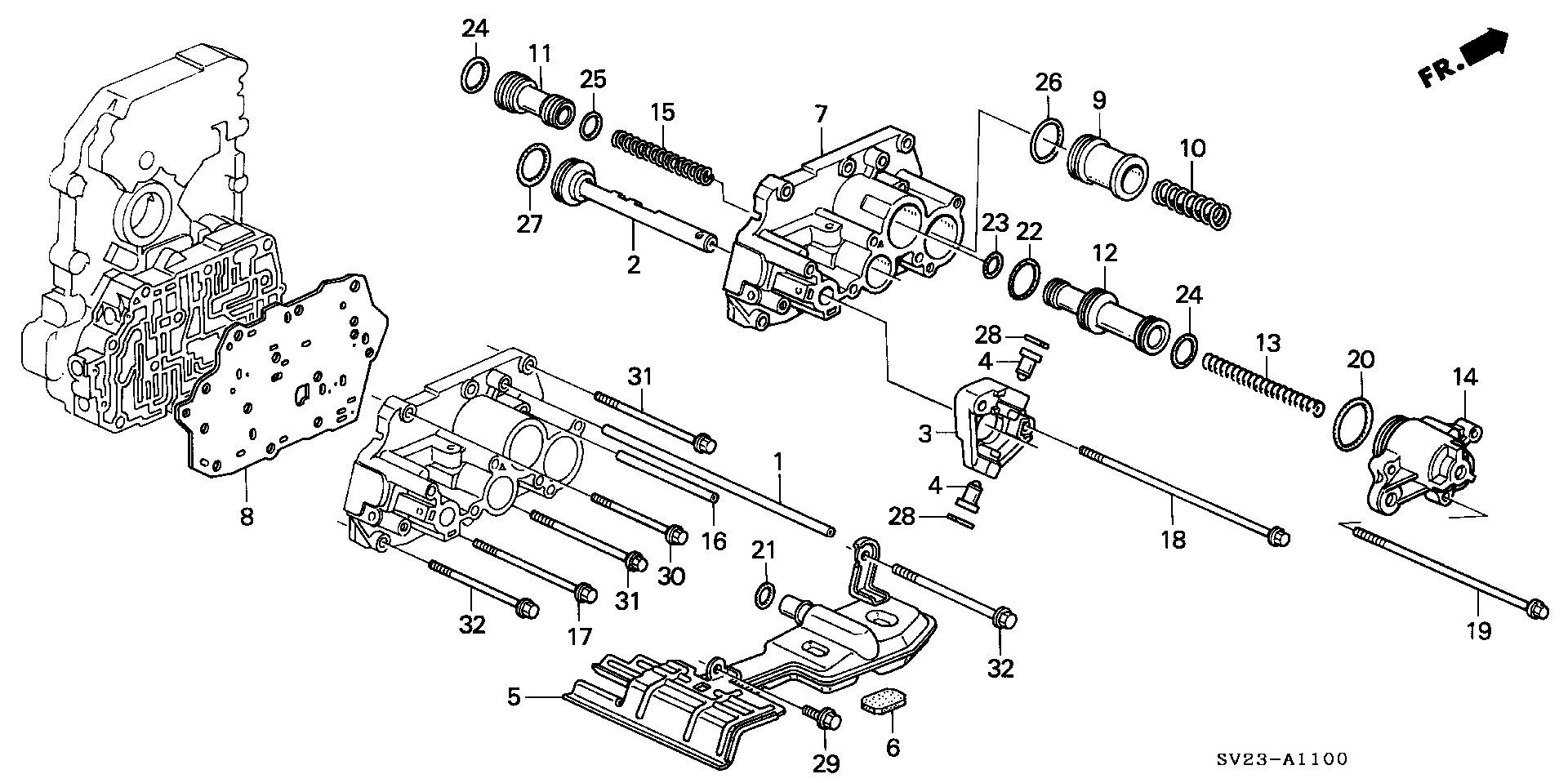 Diagram SERVO BODY for your Honda Accord Coupe  