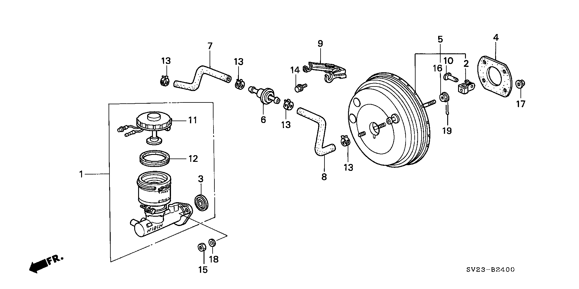 Diagram MASTER POWER for your 1997 Honda Accord Coupe 2.2L MT LX 