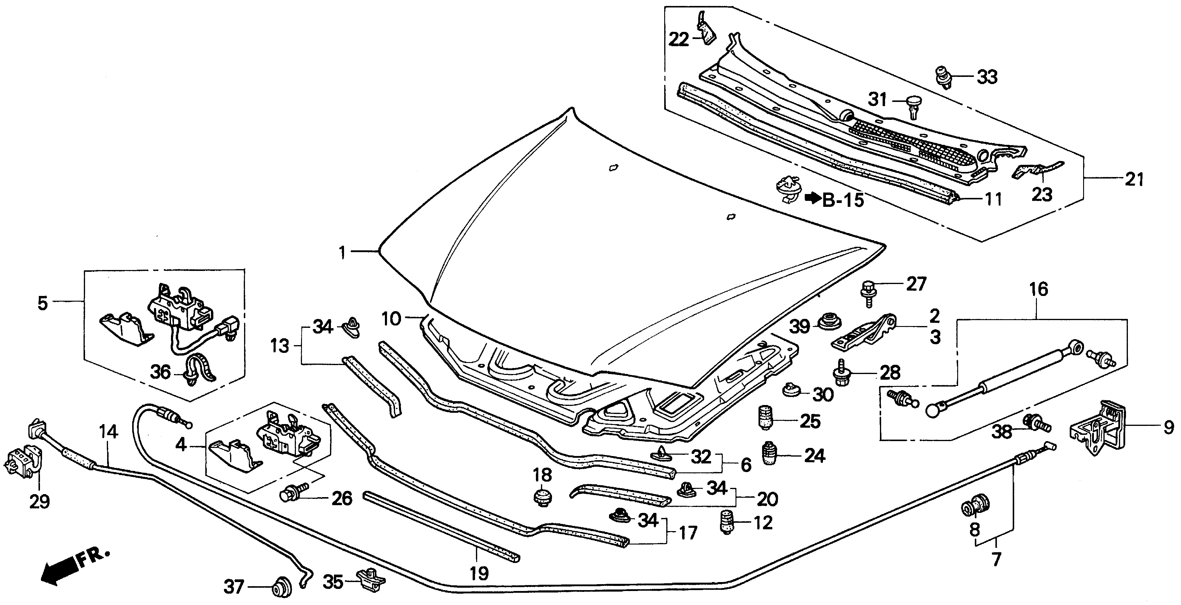 Diagram ENGINE HOOD for your 2012 Honda Accord Coupe   