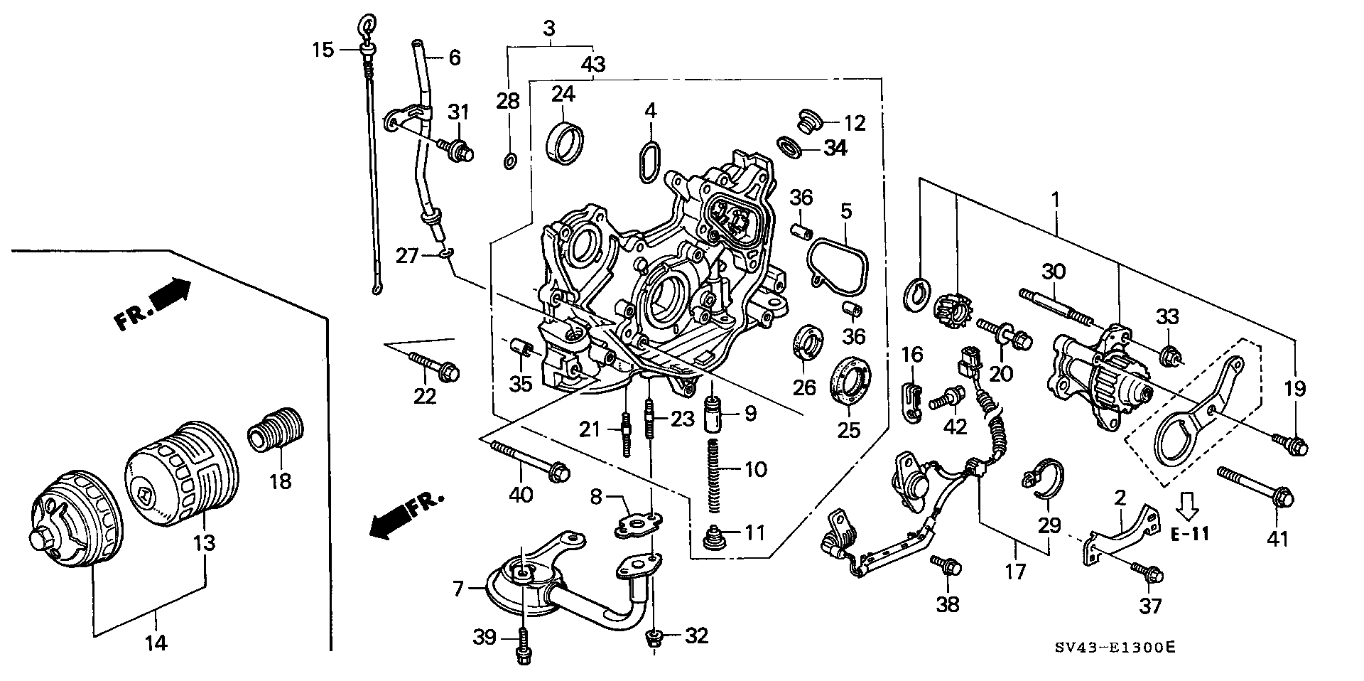 OIL PUMP@OIL STRAINER Diagram