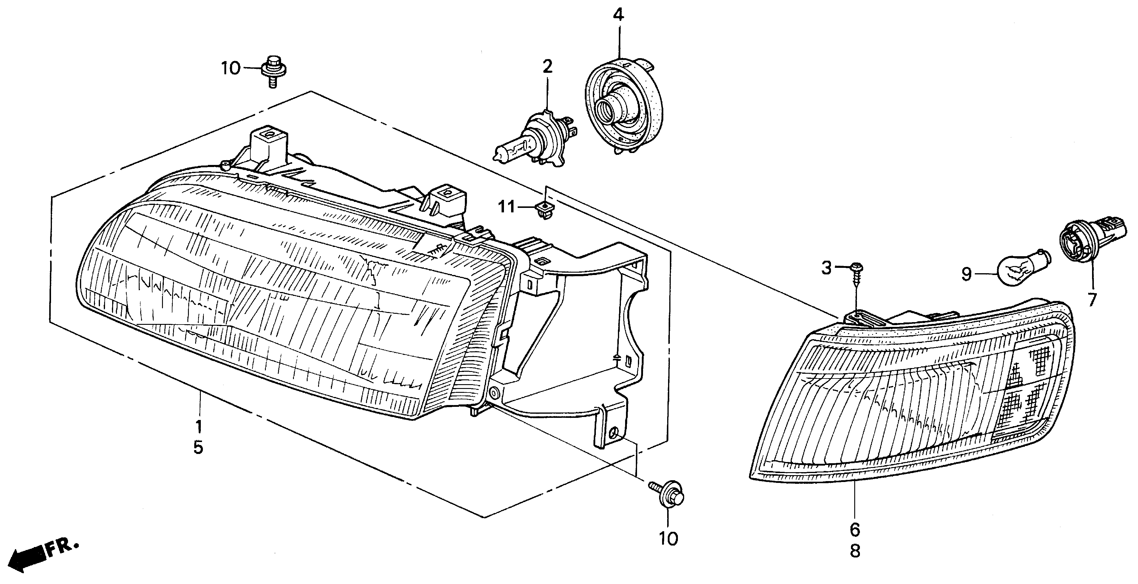 Full size assembly image of HEADLIGHT (1/1)