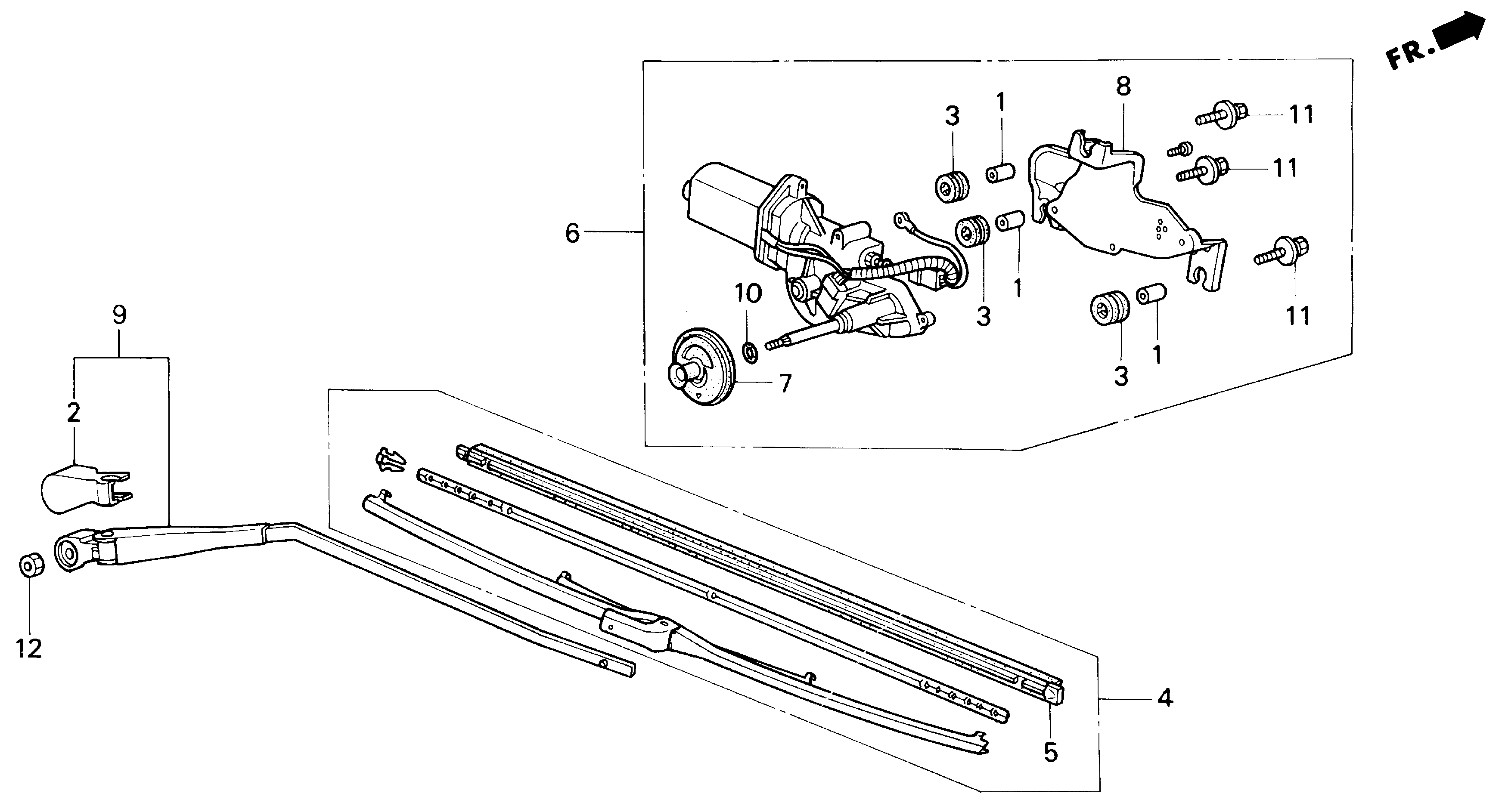 Full size assembly image of REAR WIPER (1/1)