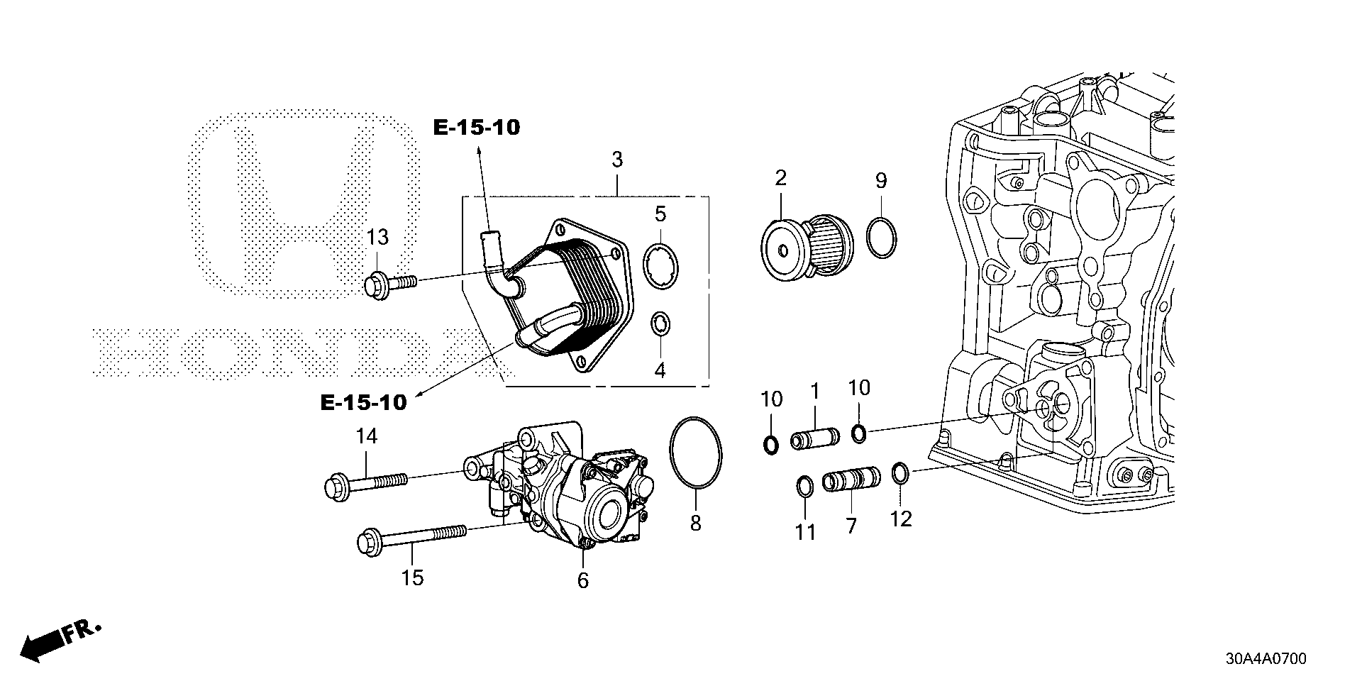 Diagram CVTF WARMER@ELECTRIC OIL PUMP for your Honda