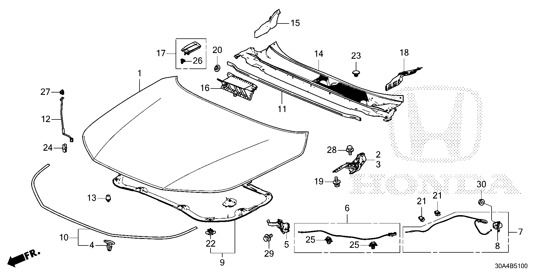 2024 Honda Passport BLACK EDITION/ 5D Umbrella, air conditioner hole ...