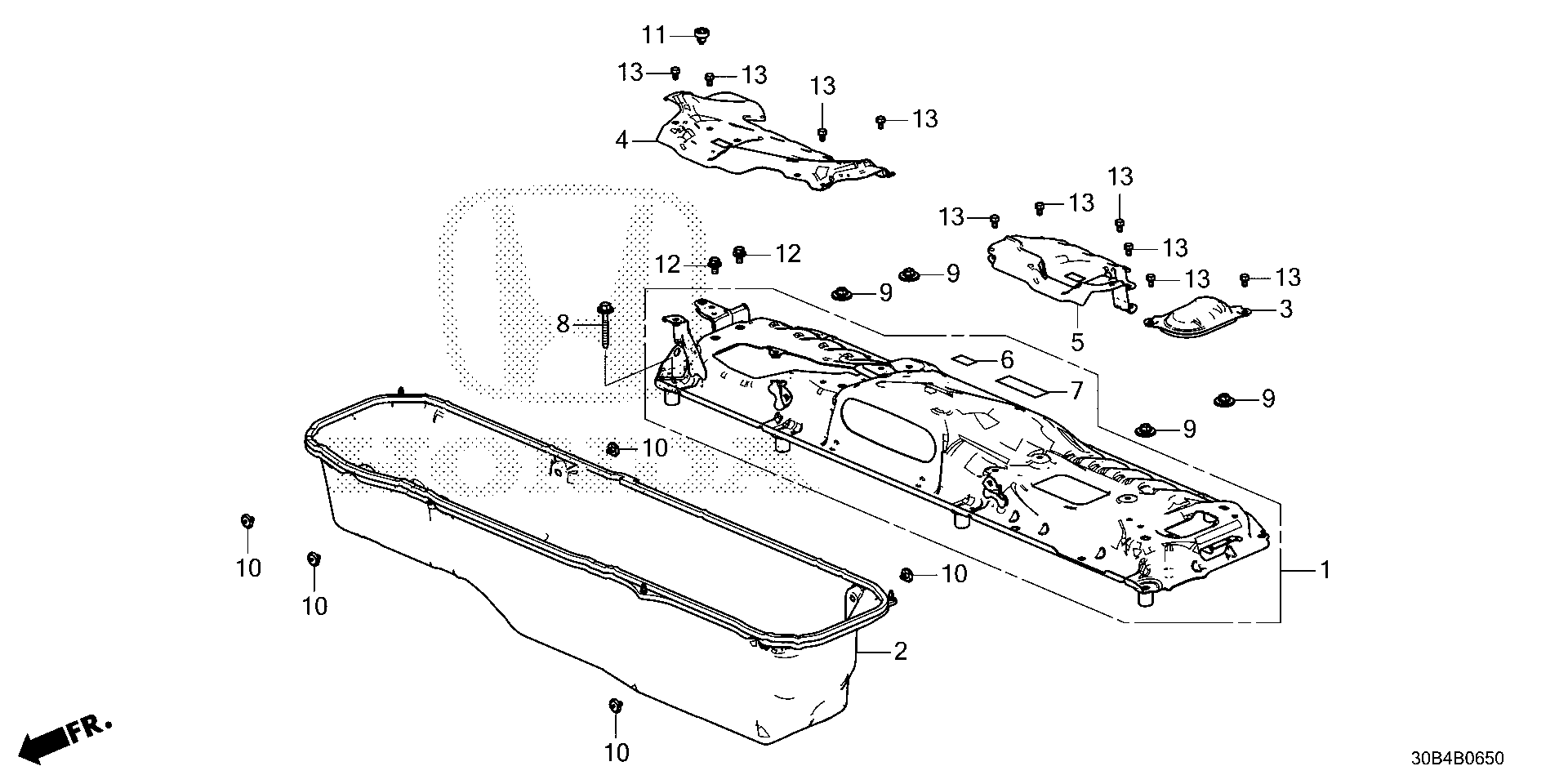 Diagram IPU COVER for your 2003 Honda Civic   