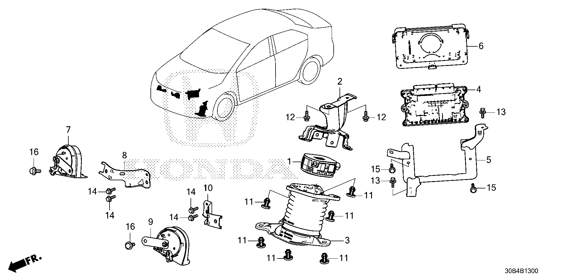 Honda Accord Control module, powertrain (rewritable) 378206NHAZ1